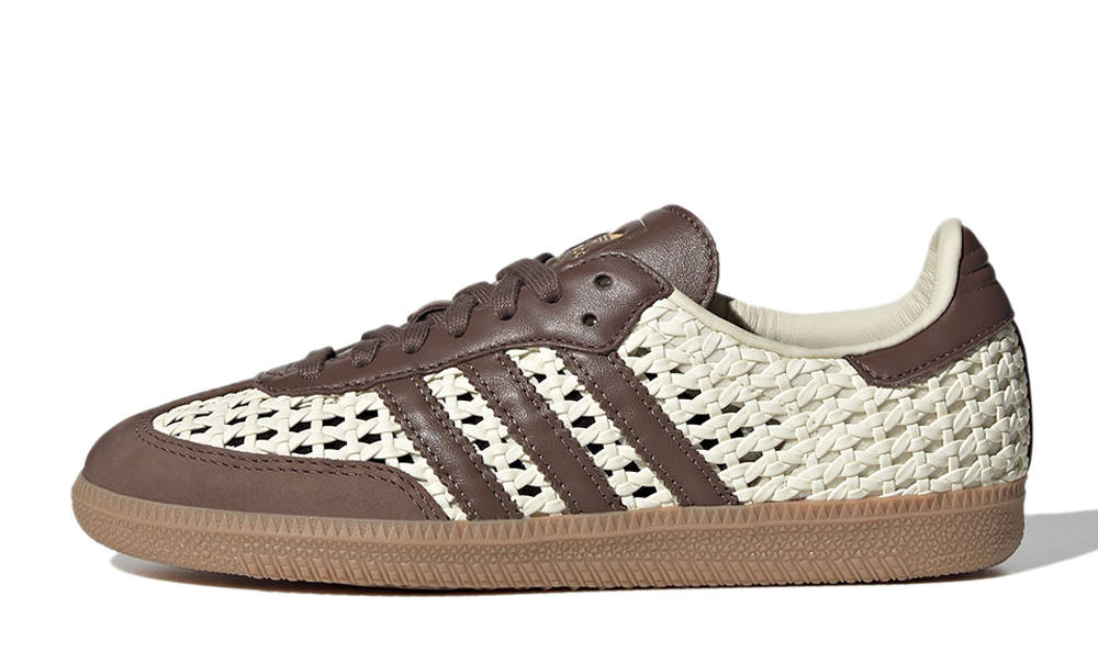adidas Samba Basketweave Brown Cream