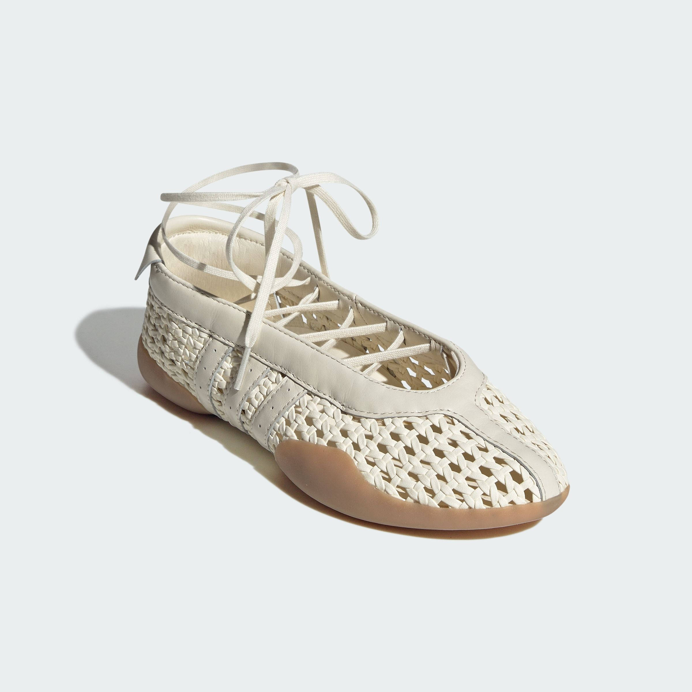 adidas Taekwondo Mei Ballet Basketweave Warm White KI3582 front
