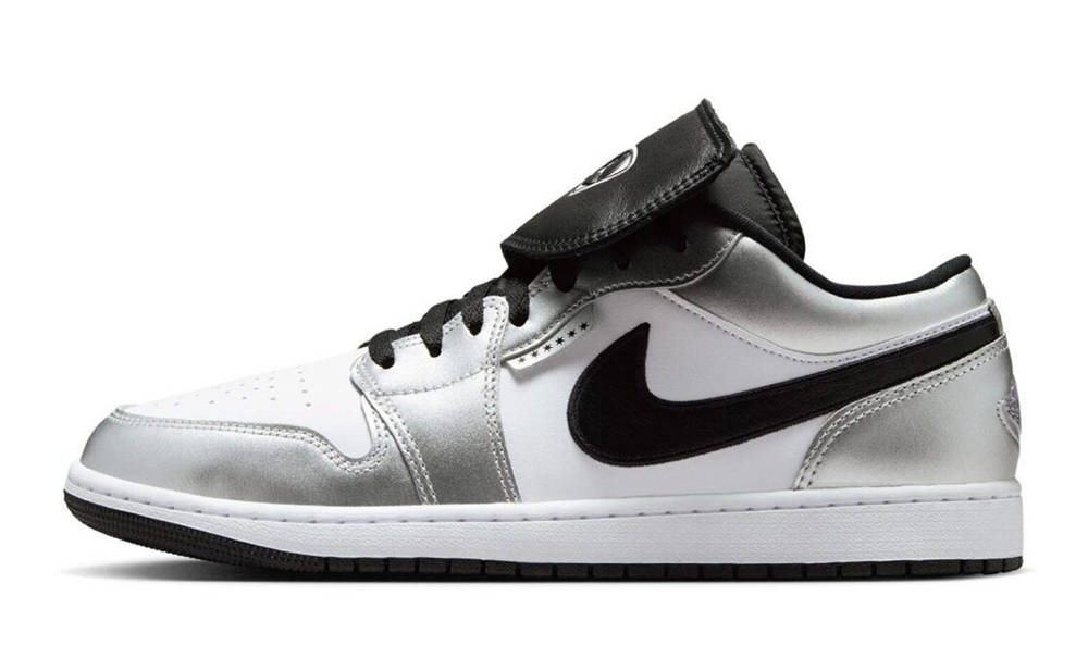 Air Jordan 1 Low White Metallic Silver