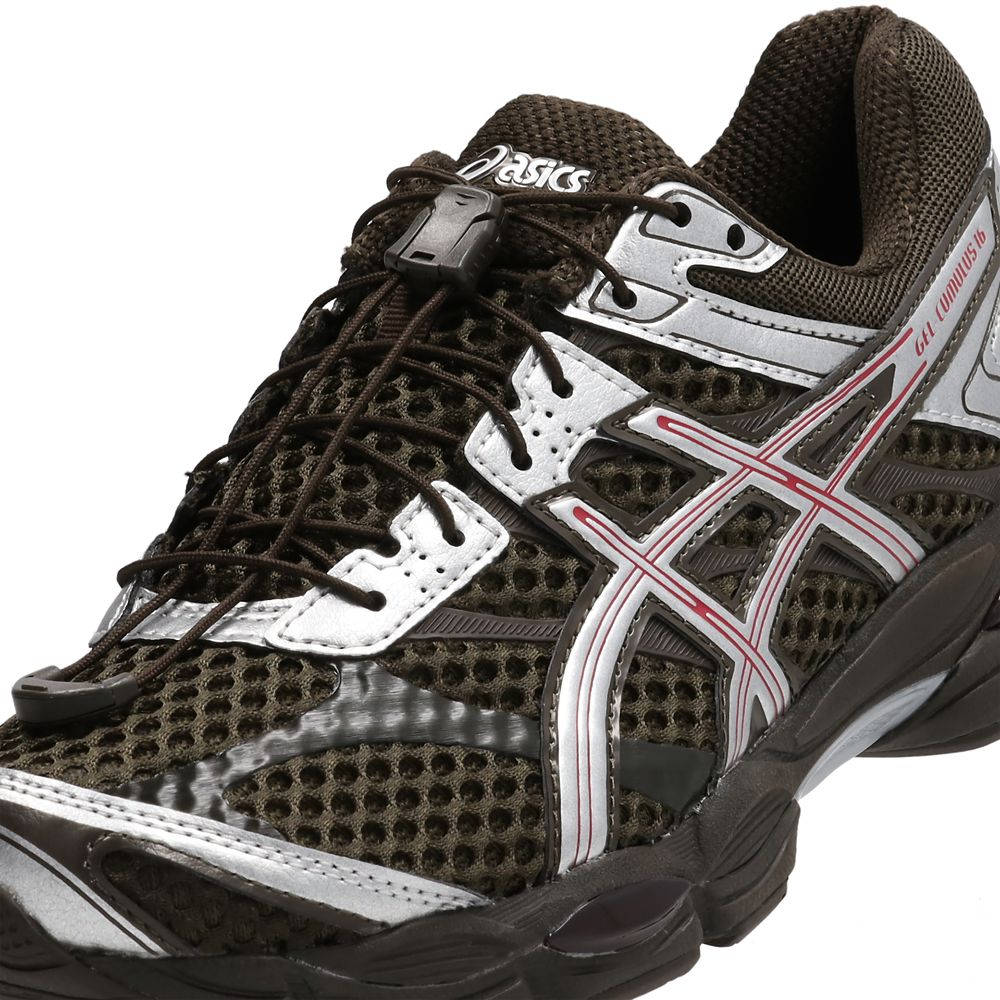 ASICS Gel-Cumulus 16 Black Coffee Oxblood 1203B098-200 tongue