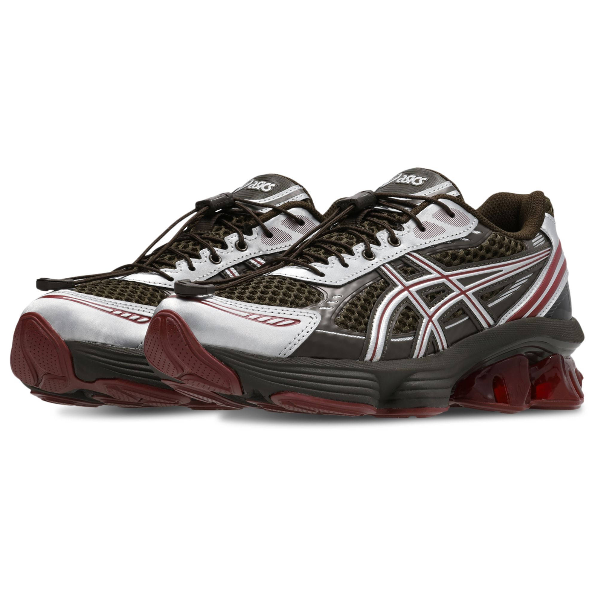 ASICS Gel-Kinetic Fluent Black Coffee Oxblood 1203B112-200 front