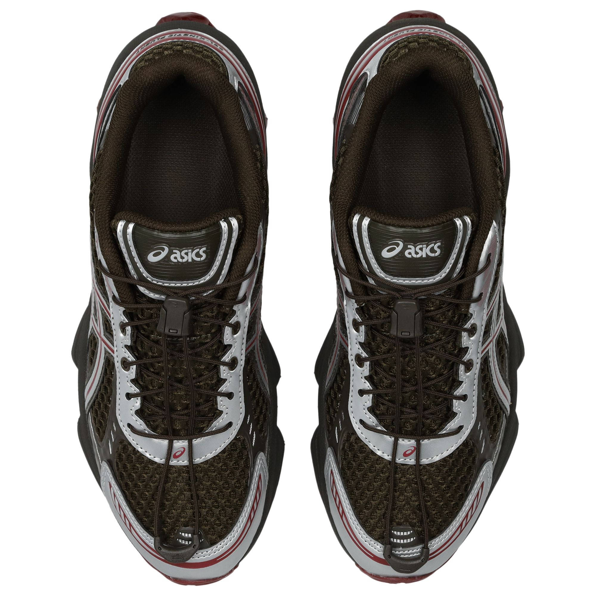 ASICS Gel-Kinetic Fluent Black Coffee Oxblood 1203B112-200 middle