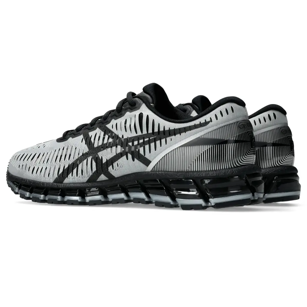 C.P. Company x ASICS Gel-Quantum 360 Silver Caviar side profile showing C.P. Company Metropolis Series toe logo