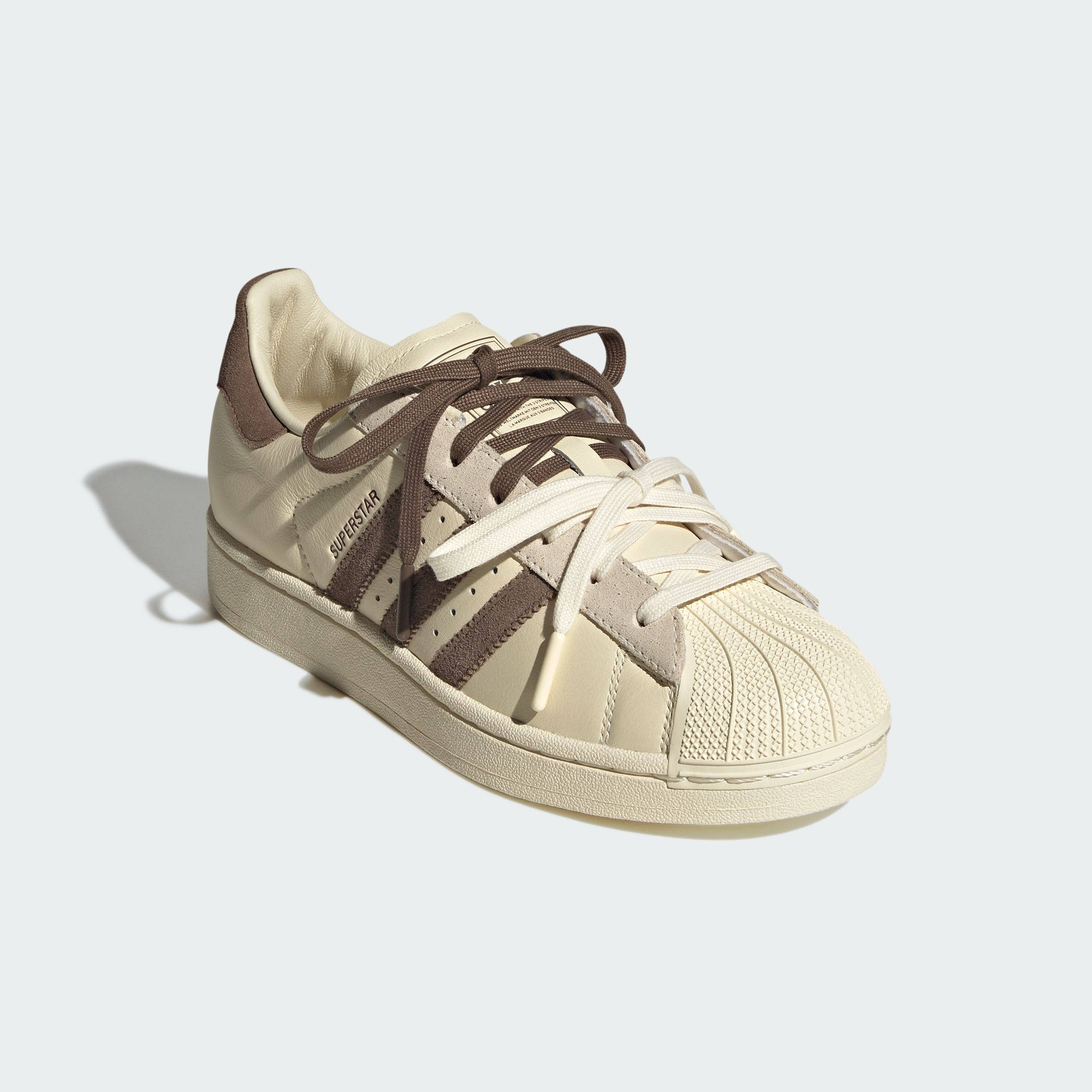 Molly-Mae x adidas Superstar Latte front
