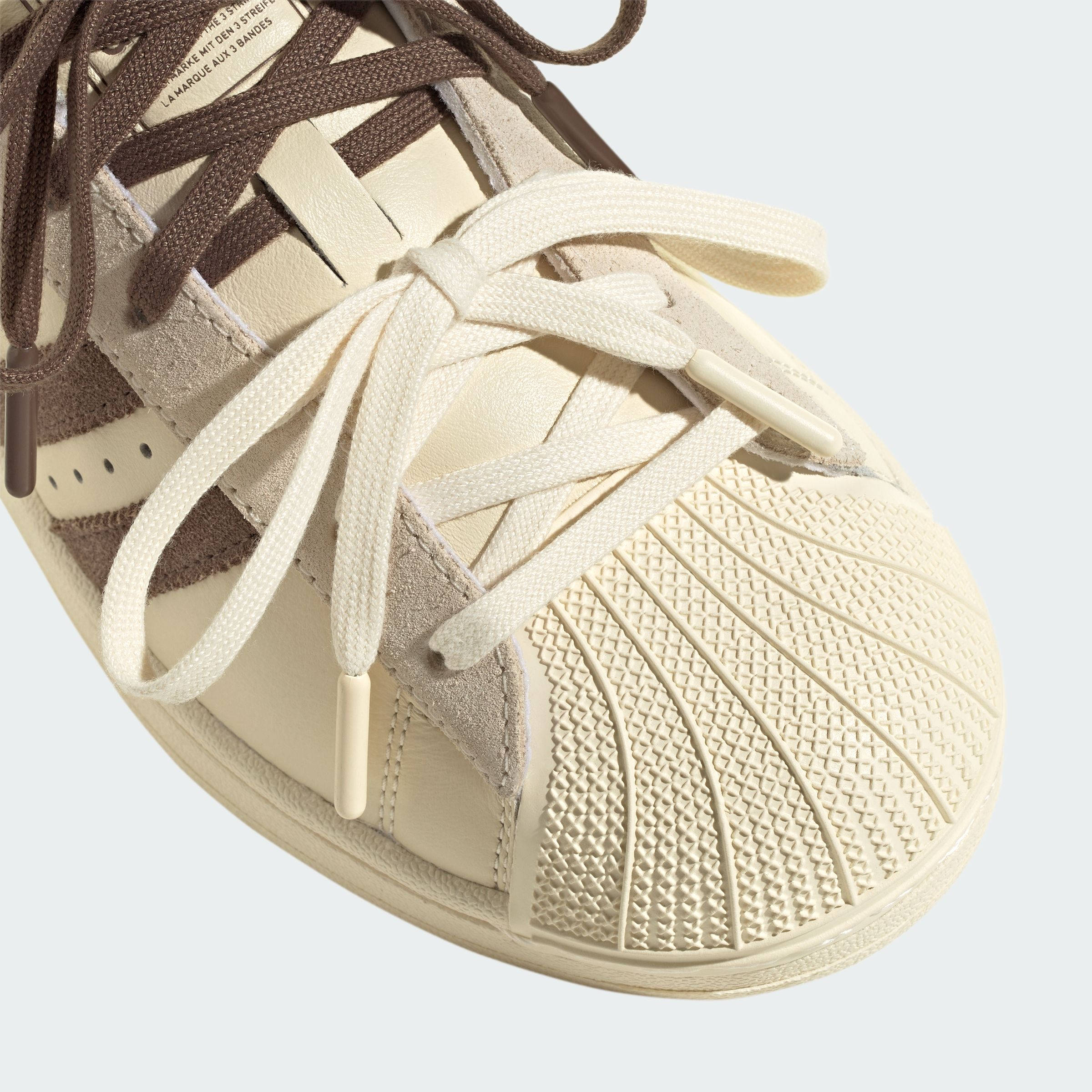 Molly-Mae x adidas Superstar Latte toe