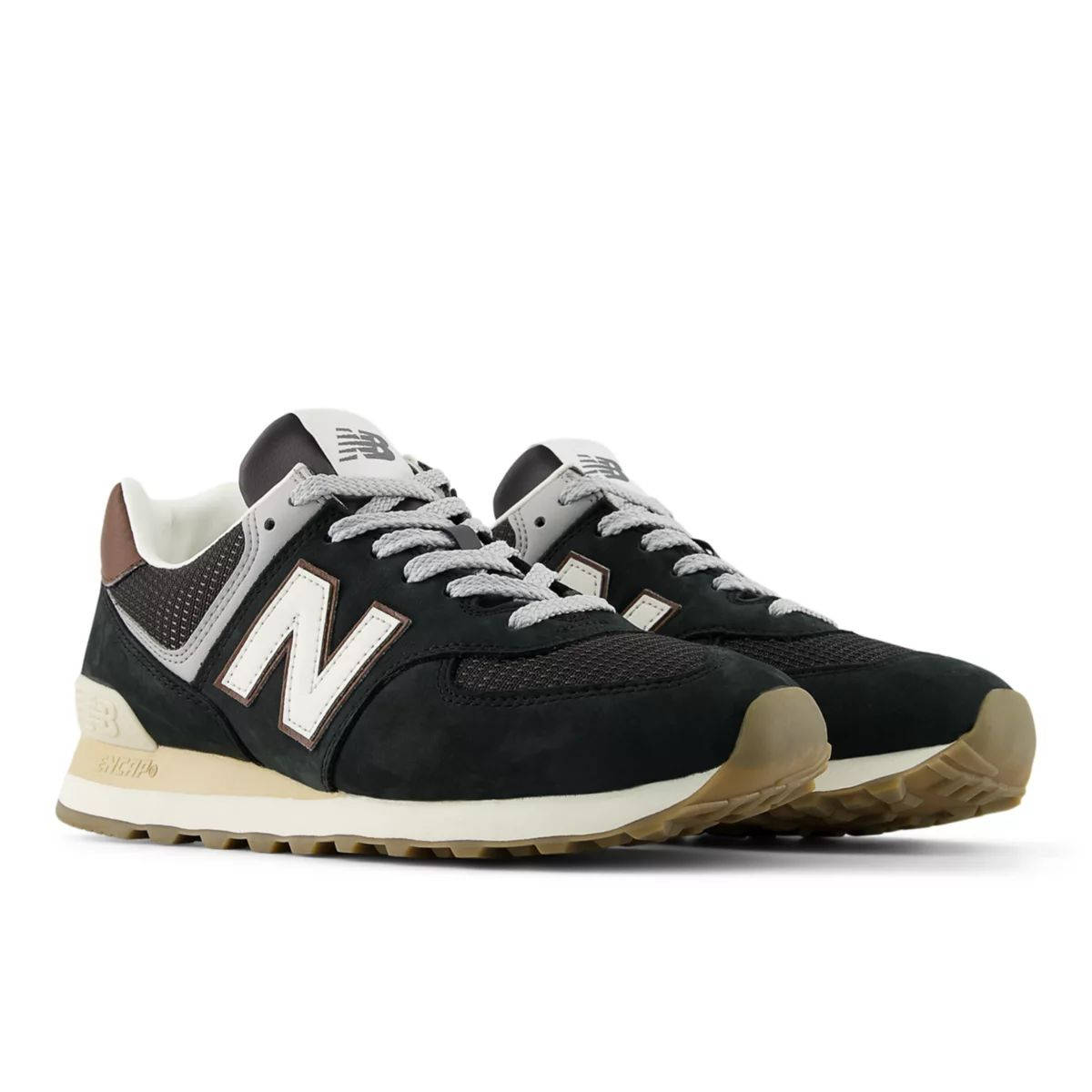 New Balance 574 Brown Dark Silver Metallic U5748SB front