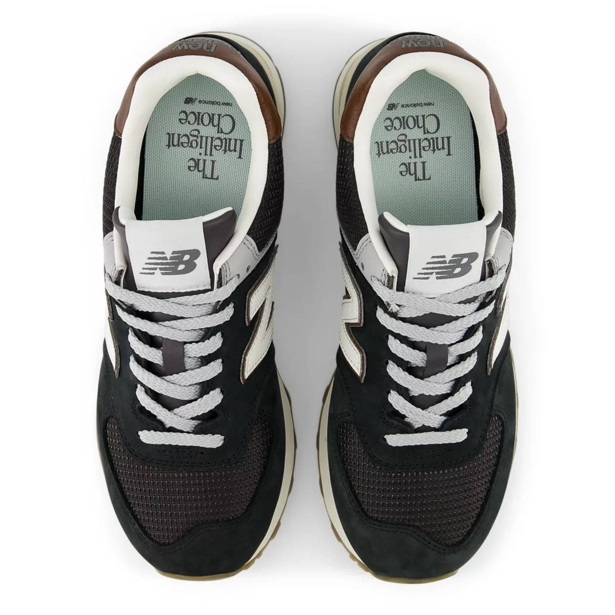 New Balance 574 Brown Dark Silver Metallic U5748SB middle