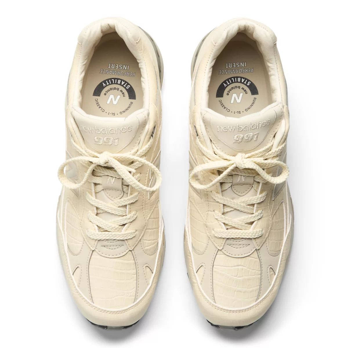 New Balance 991v1 Oyster Grey Pistachio Shell M991CR1 middle