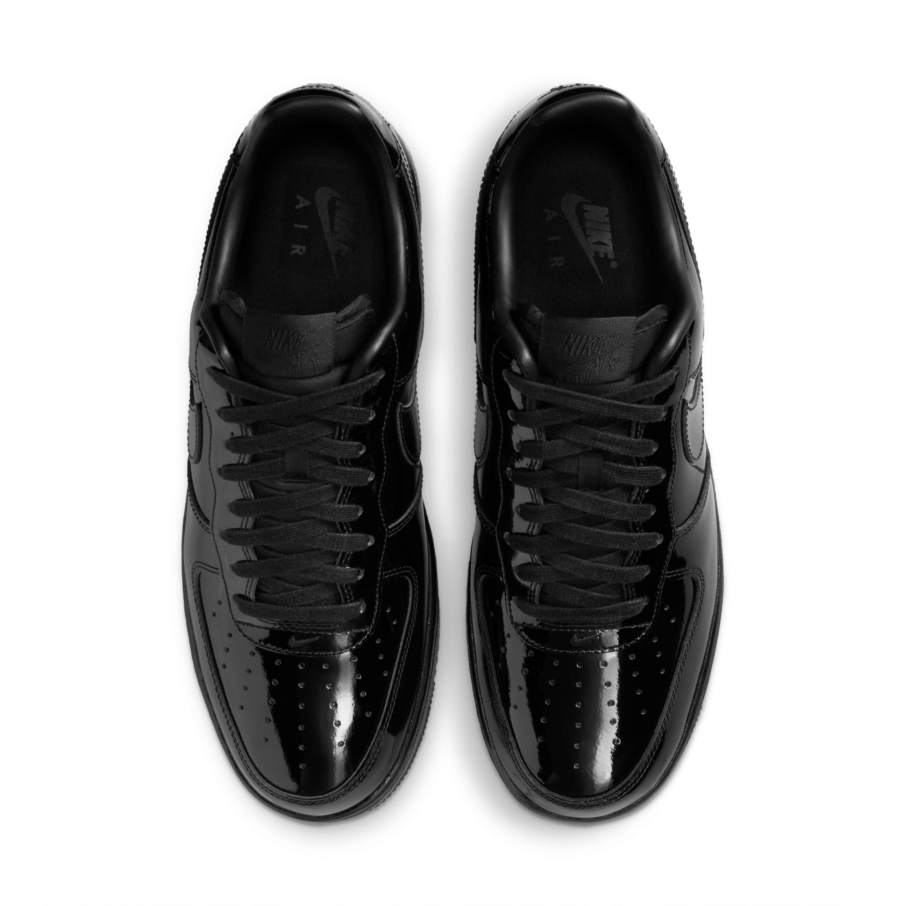 Nike Air Force 1 Low Premium Black Patent IV2857-010 middle