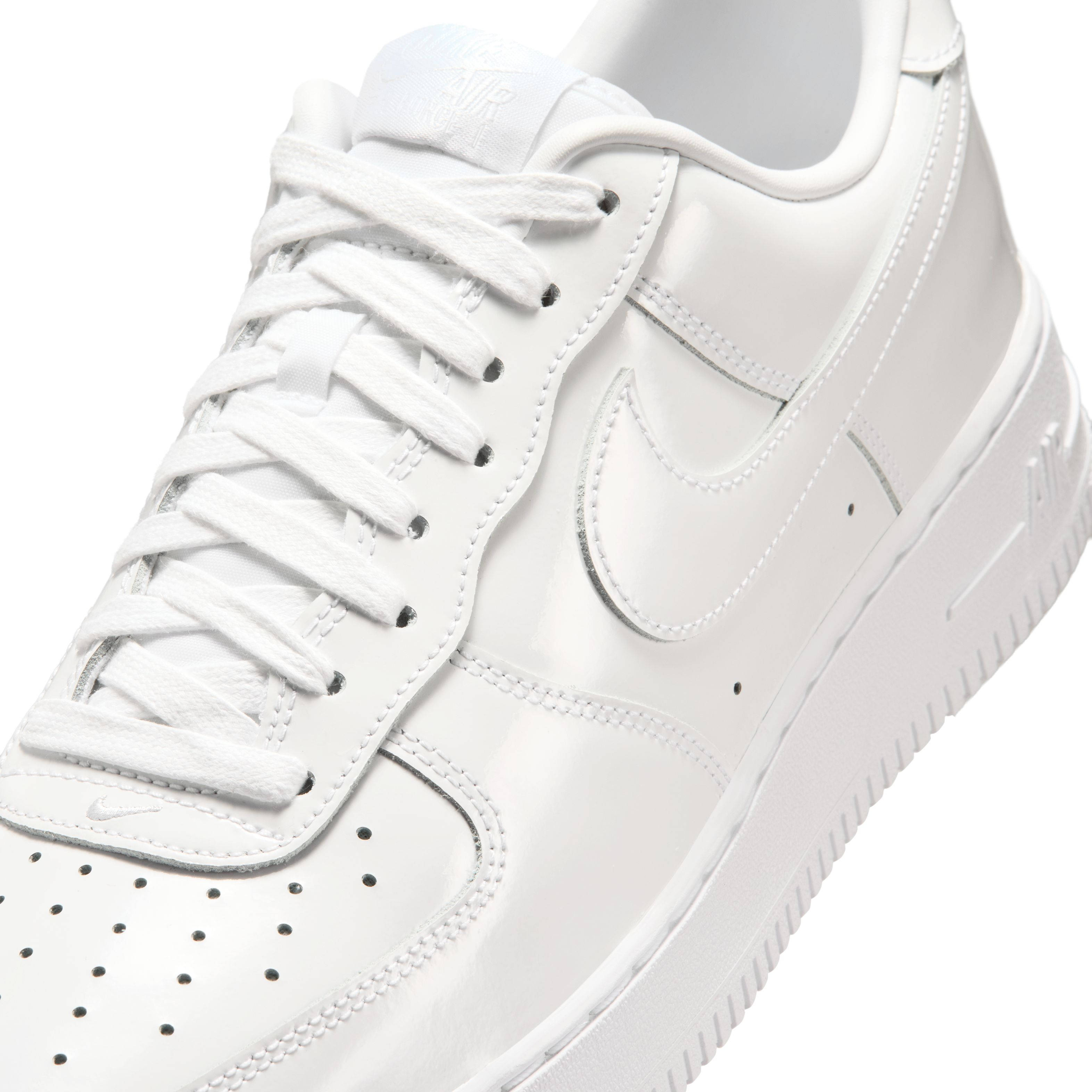 Nike Air Force 1 Low Premium White Patent IV2857-100 side