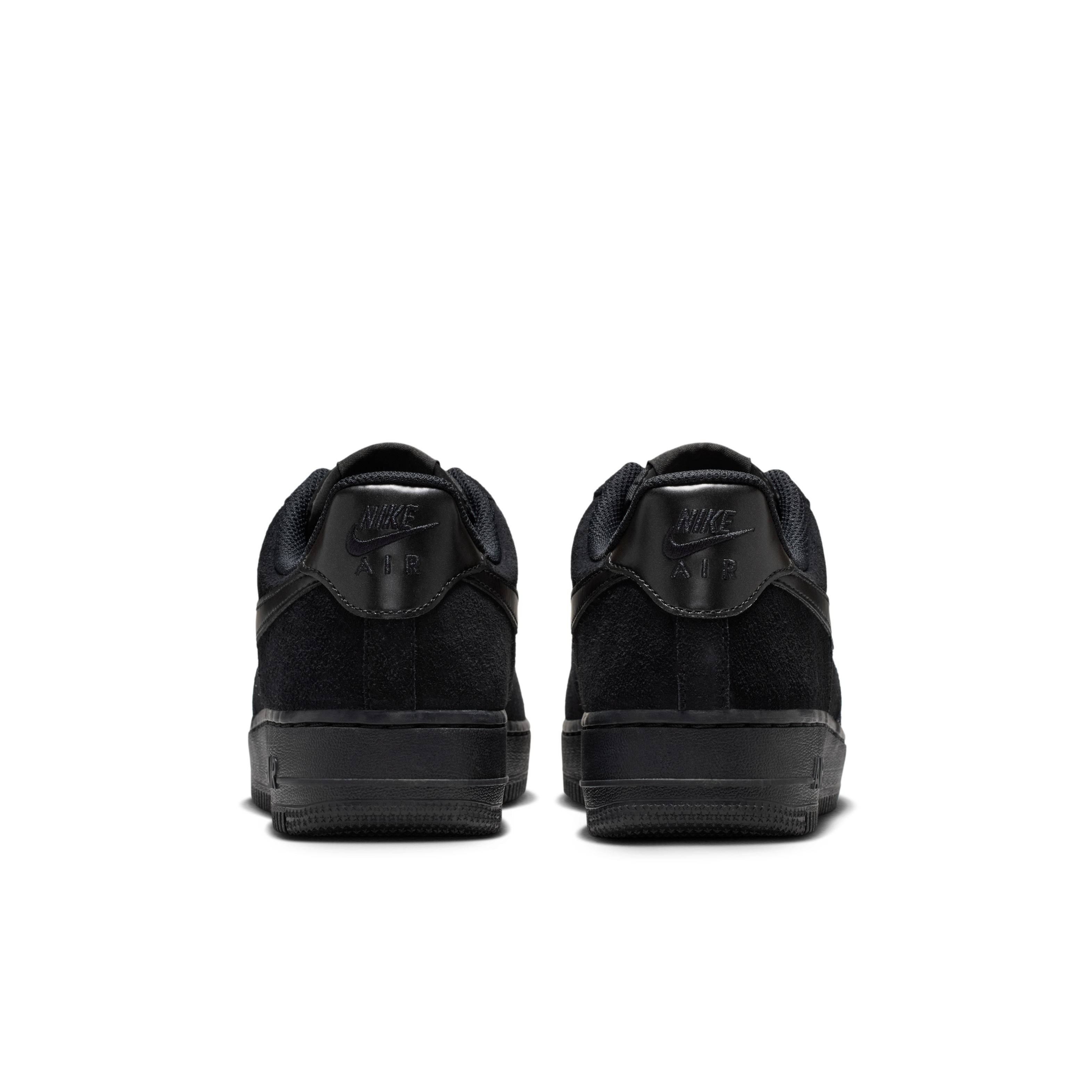 Nike Air Force 1 Low Triple Black Suede IO4833-004 back
