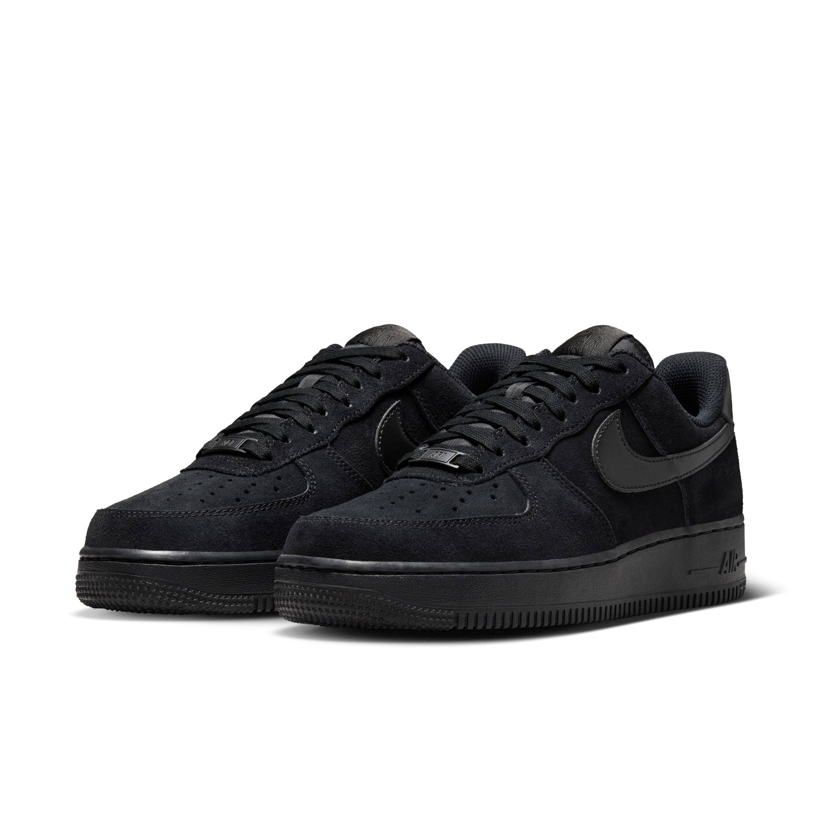 Nike Air Force 1 Low Triple Black Suede IO4833-004 front