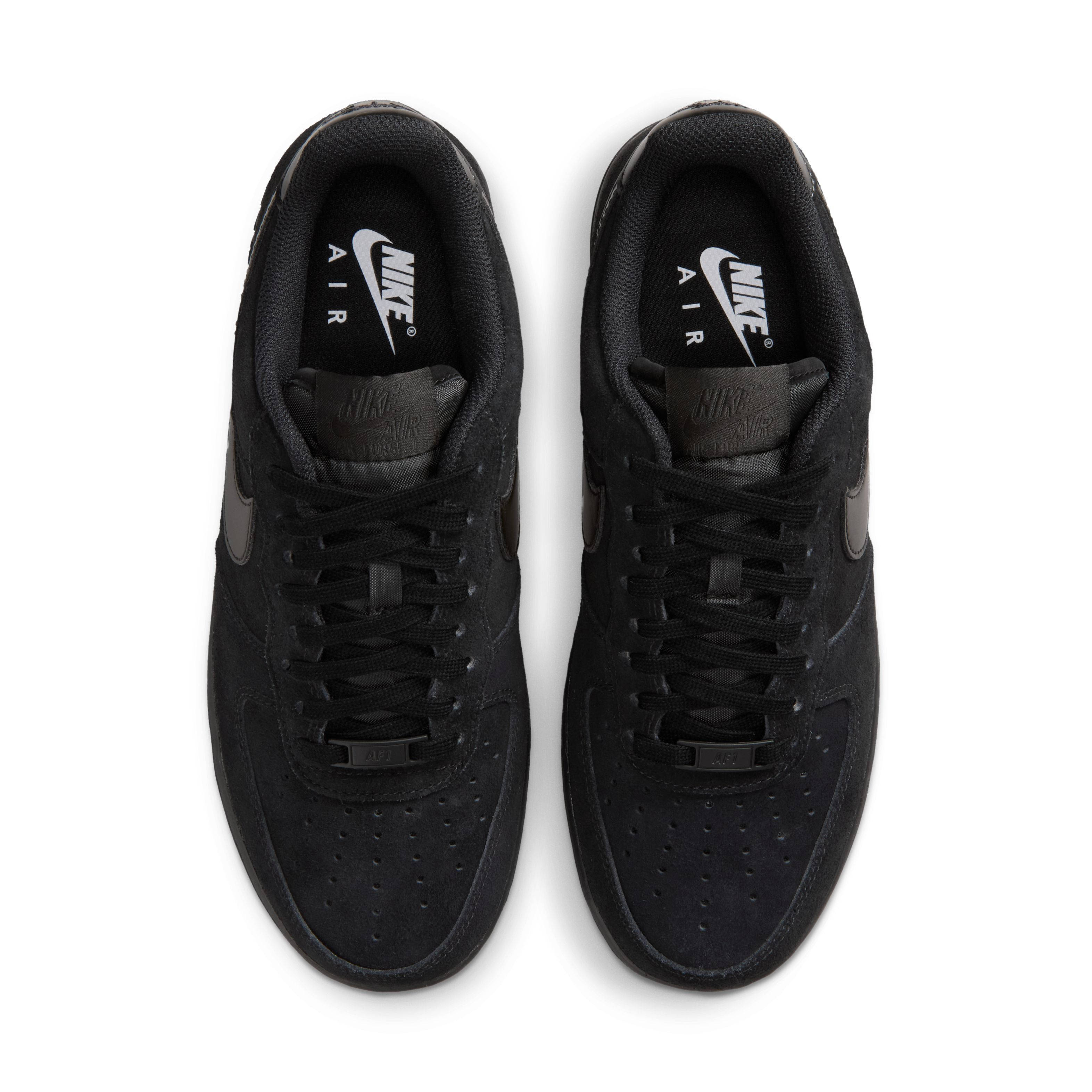 Nike Air Force 1 Low Triple Black Suede IO4833-004 middle