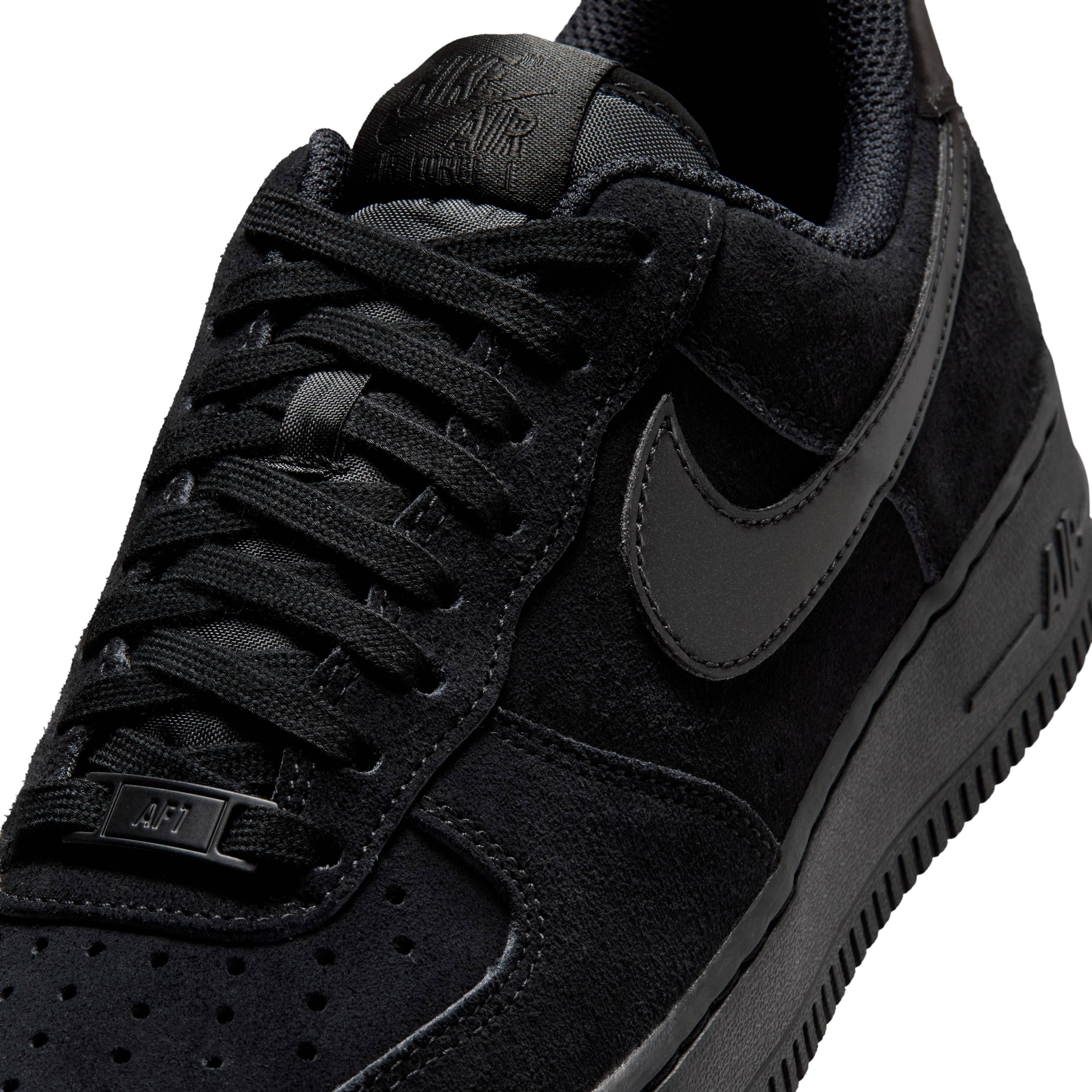Nike Air Force 1 Low Triple Black Suede IO4833-004 side