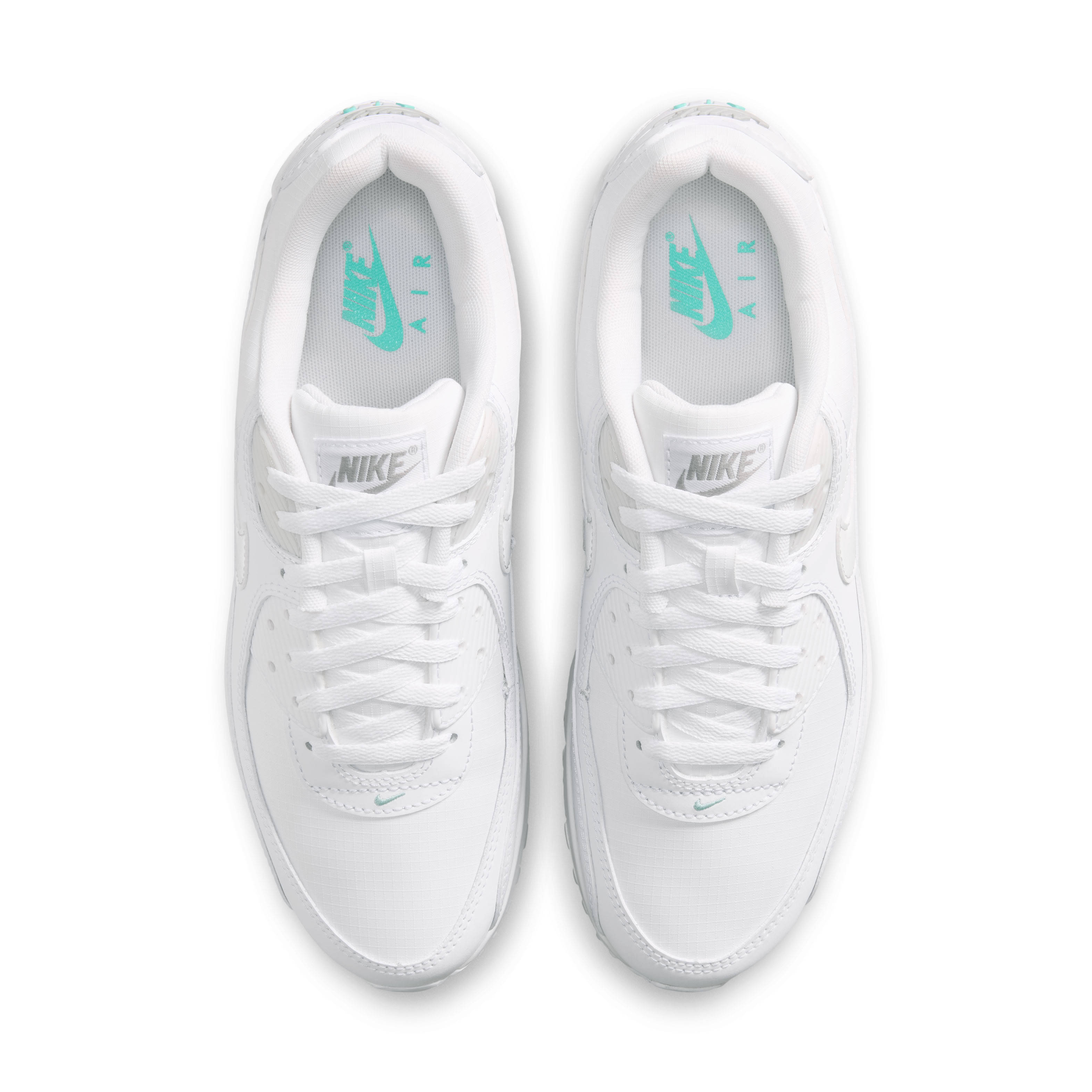 Nike Air Max 90 White Hyper Turquoise Top