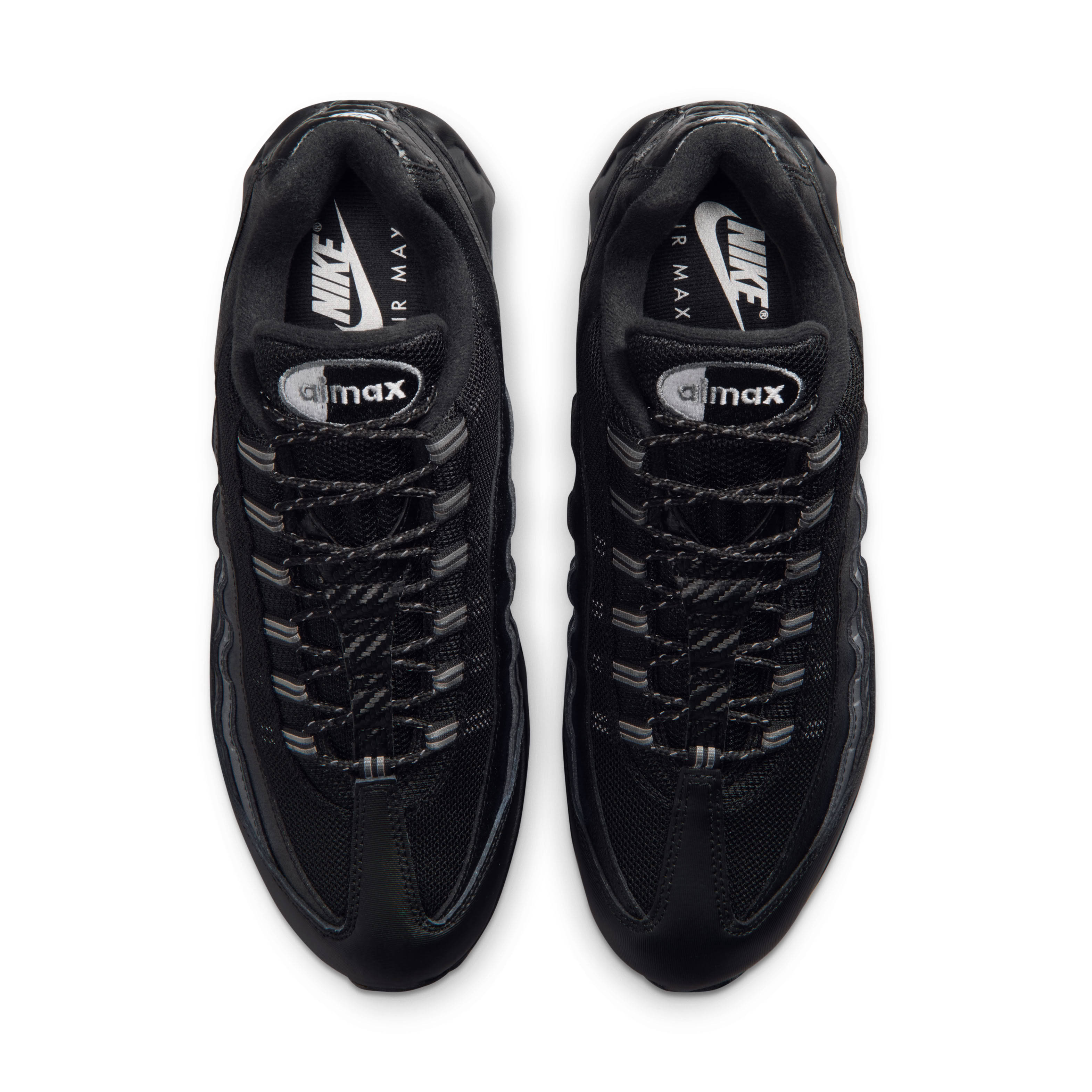 Nike Air Max 95 Big Bubble Black Metallic Silver Top