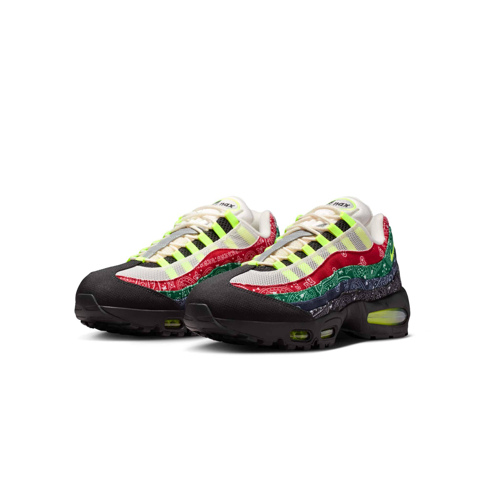Nike Air Max 95 OG Big Bubble Paisley Neon IQ0620-100 front