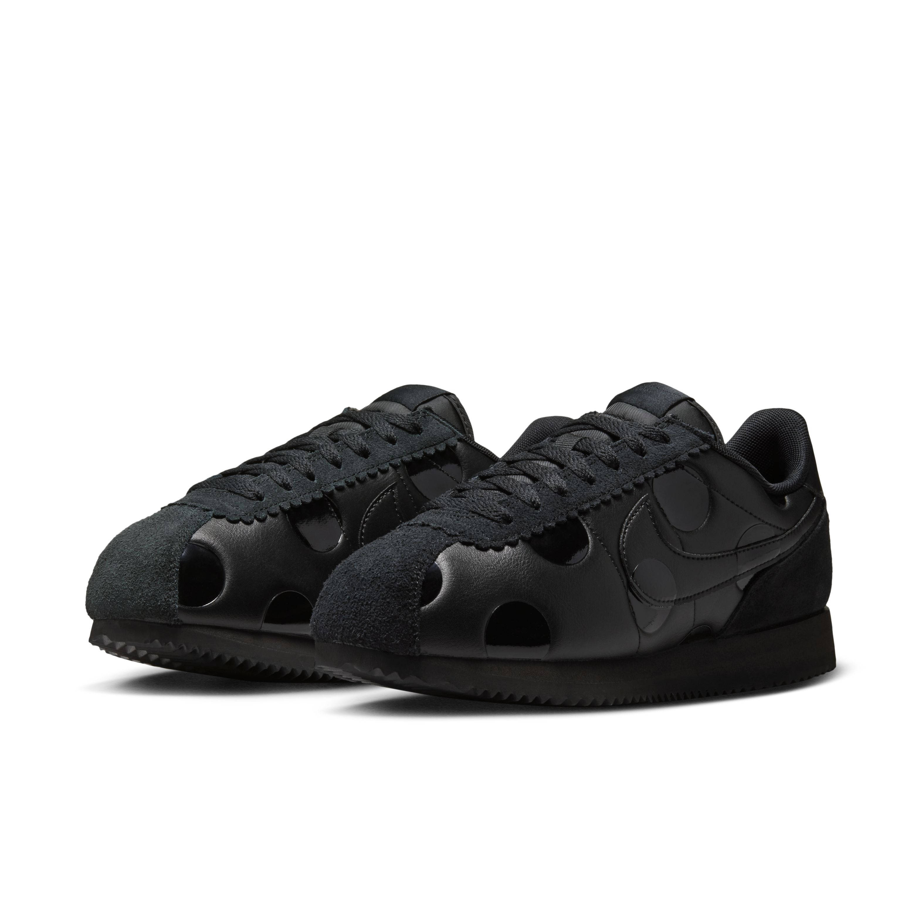 Nike Cortez Triple Black Polka Dot IR1332-002 front