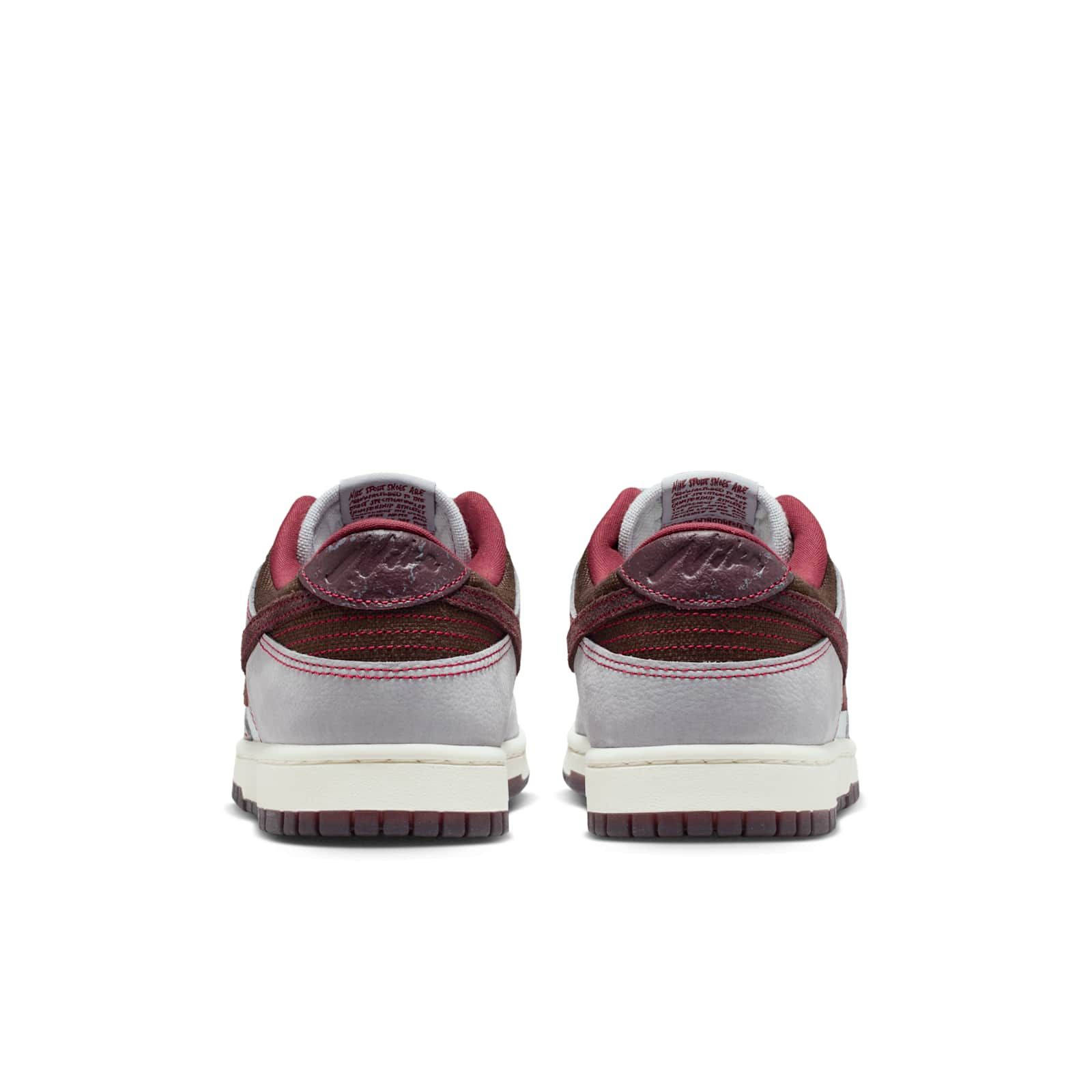 Nike Dunk Low Canvas Pure Platinum Burgundy Crush IH1942-001 back