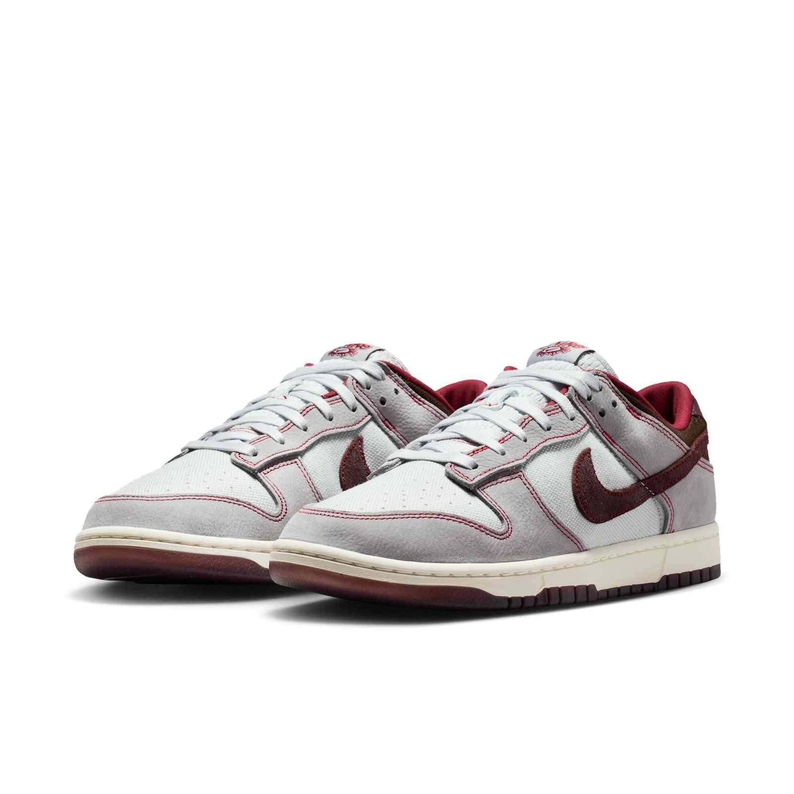 Nike Dunk Low Canvas Pure Platinum Burgundy Crush IH1942-001 front