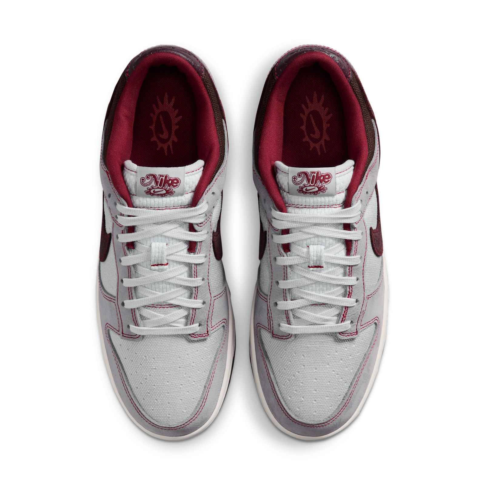 Nike Dunk Low Canvas Pure Platinum Burgundy Crush IH1942-001 middle