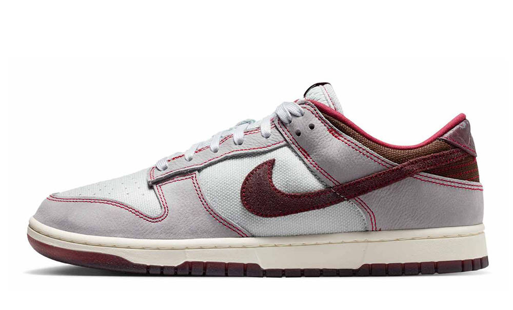 Nike Dunk Low Canvas Pure Platinum Burgundy Crush IH1942-001