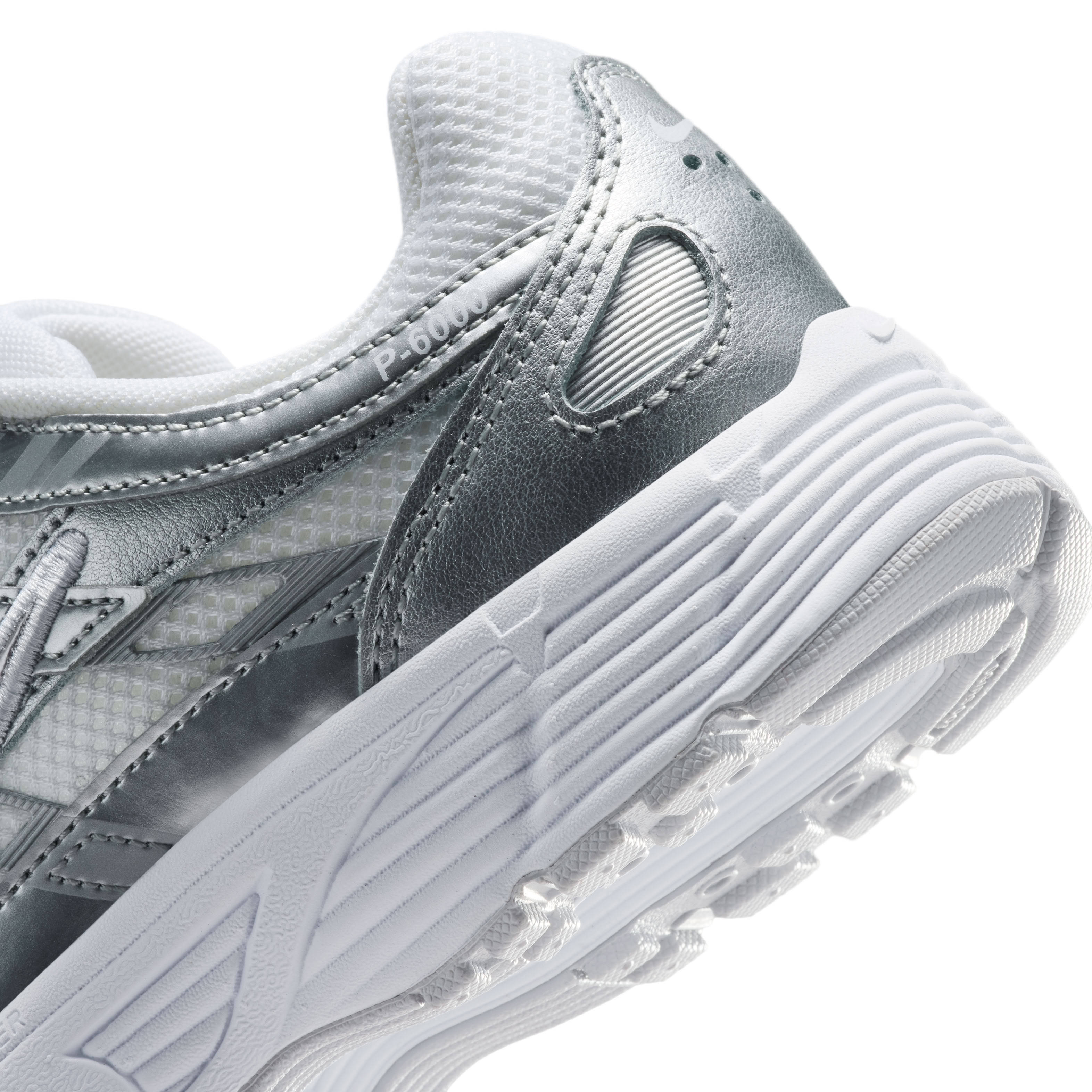 Nike P-6000 Utility GS Metallic Silver Detail 1
