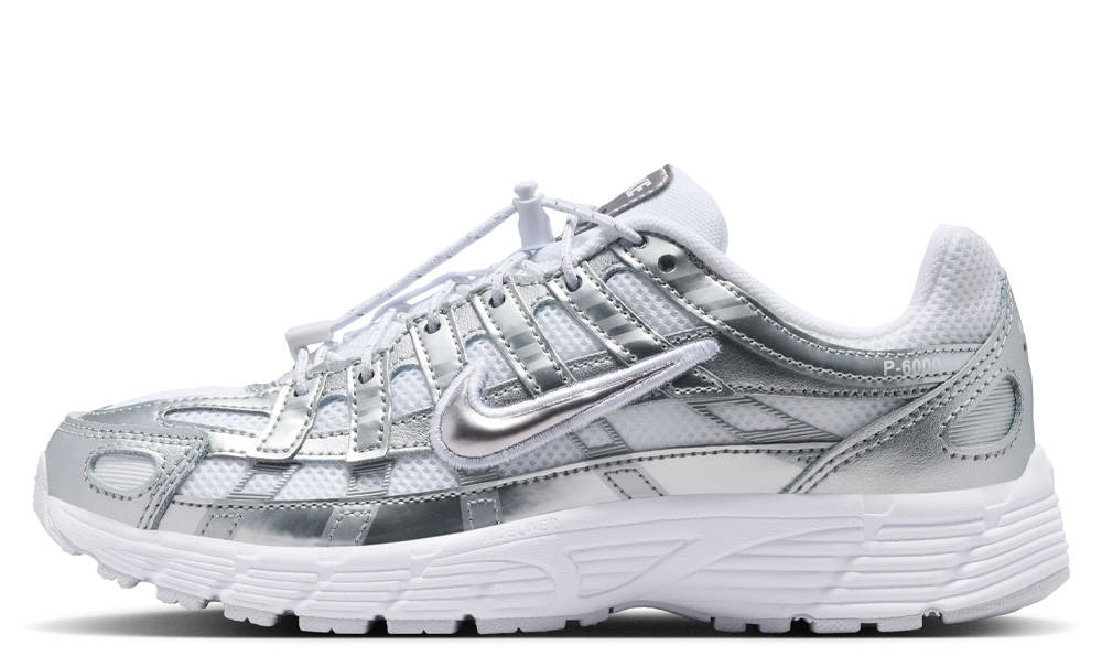 Nike P-6000 Utility GS Metallic Silver