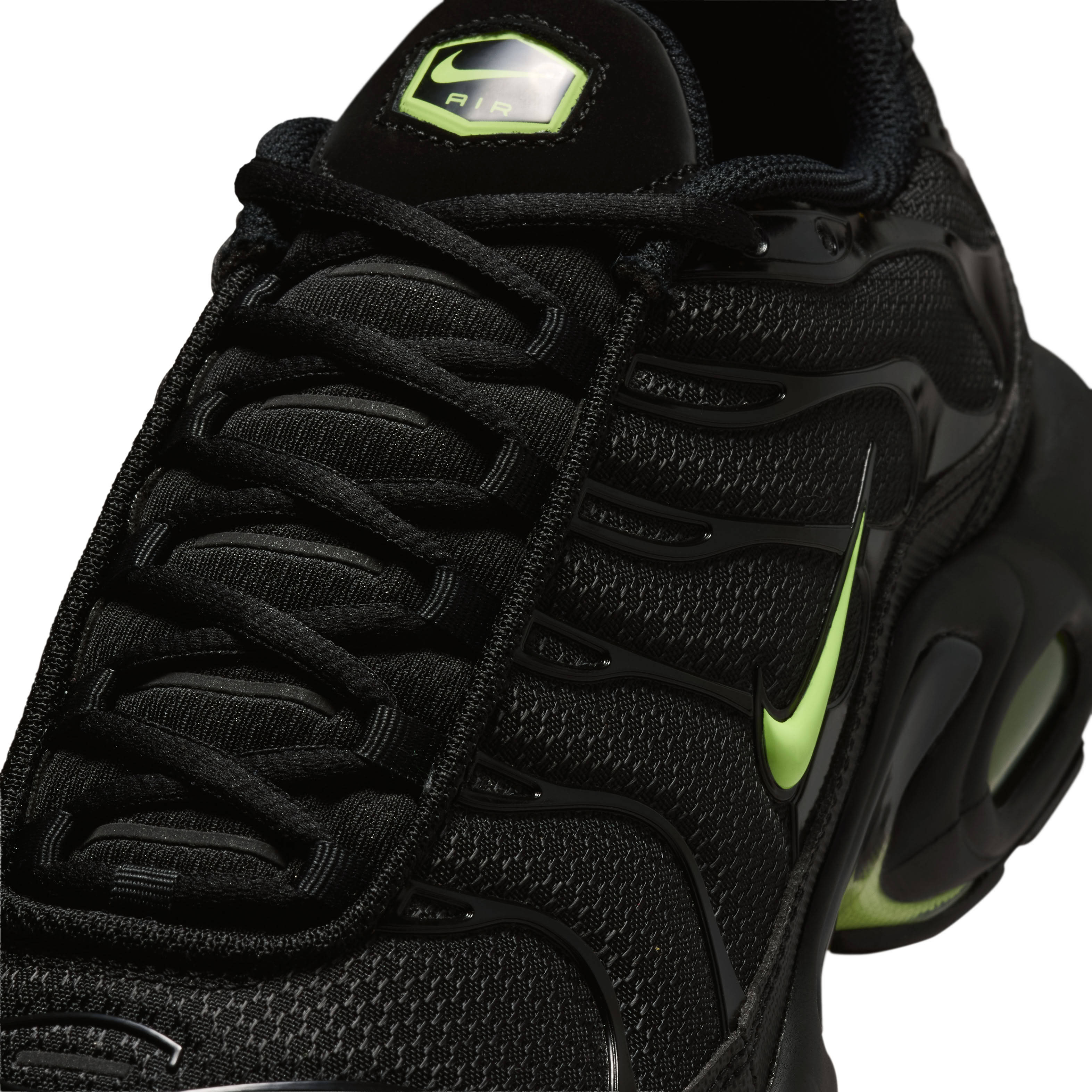 Nike TN Air Max Plus Black Volt Neon Detail