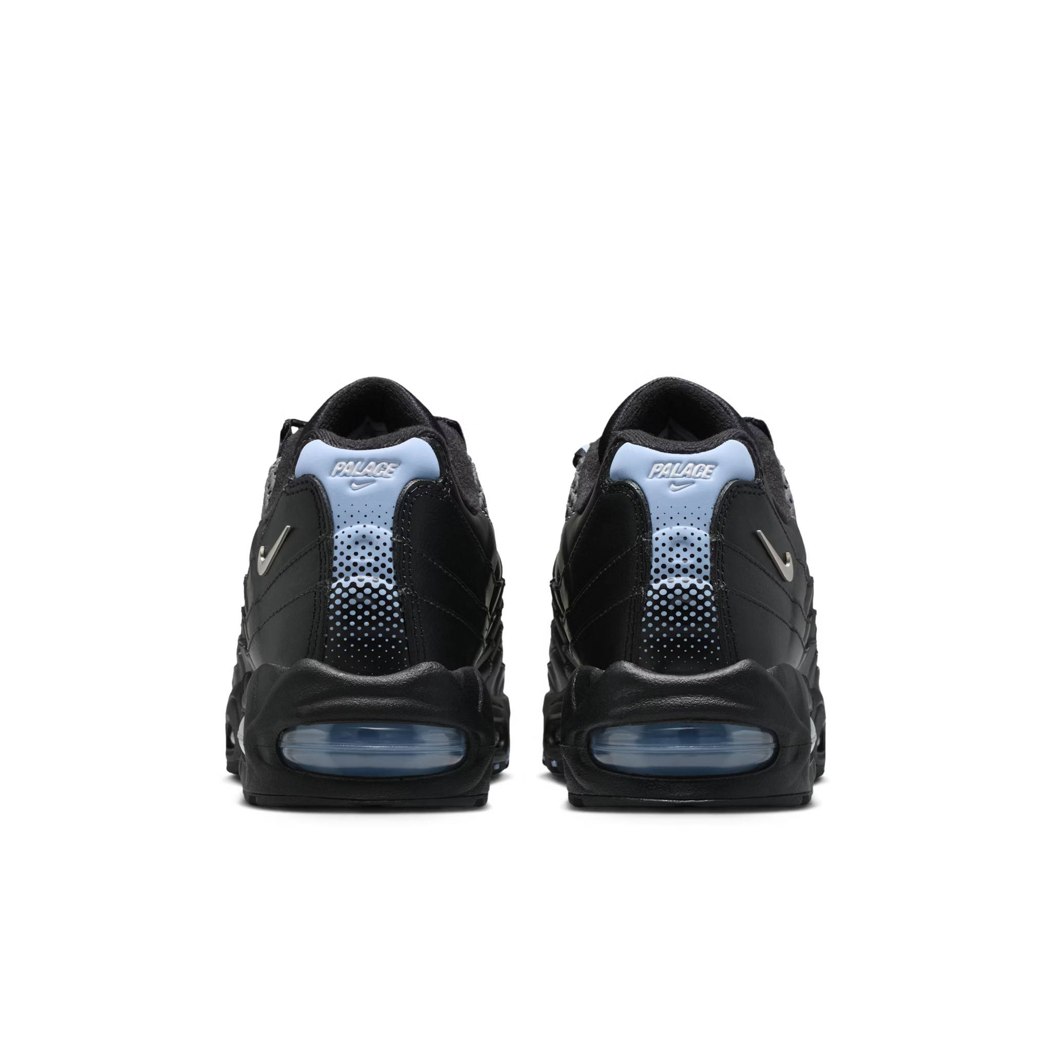 Palace Skateboards × Nike Air Max 95 Silver Black Heel
