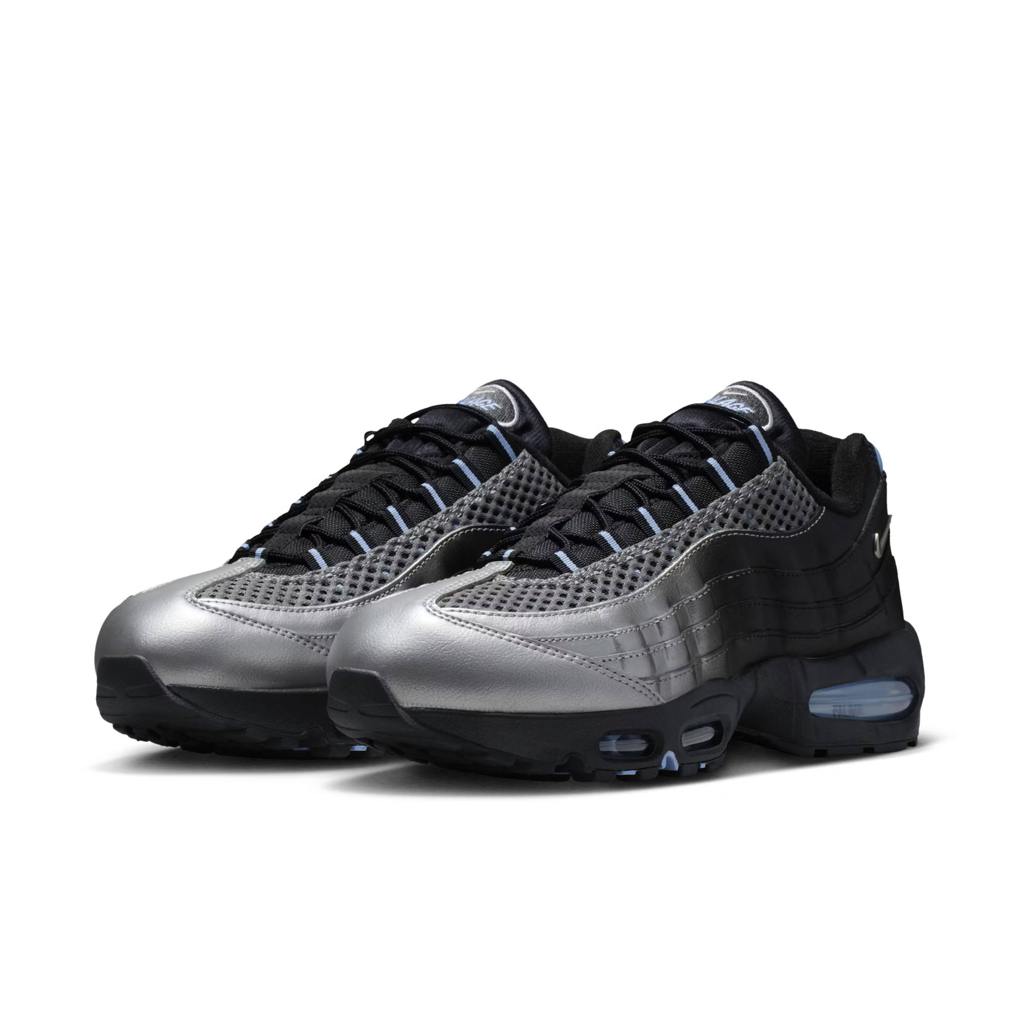 Palace Skateboards × Nike Air Max 95 Silver Black Pair