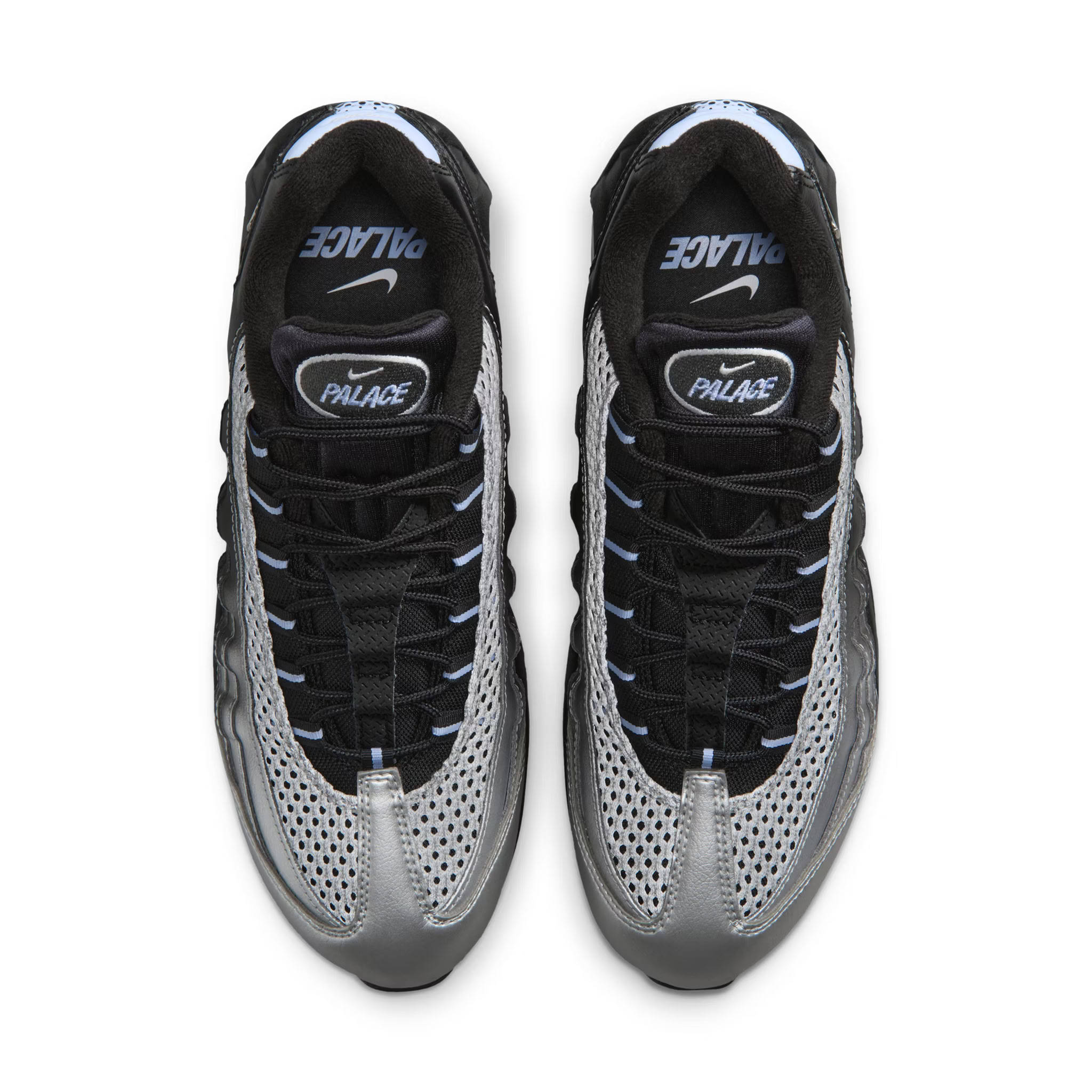 Palace Skateboards × Nike Air Max 95 Silver Black Top