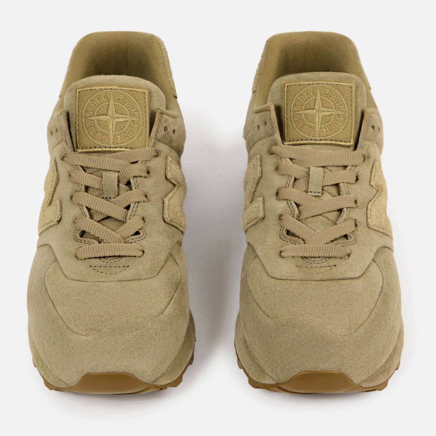 Stone Island x New Balance 574 Ghost Beige middle