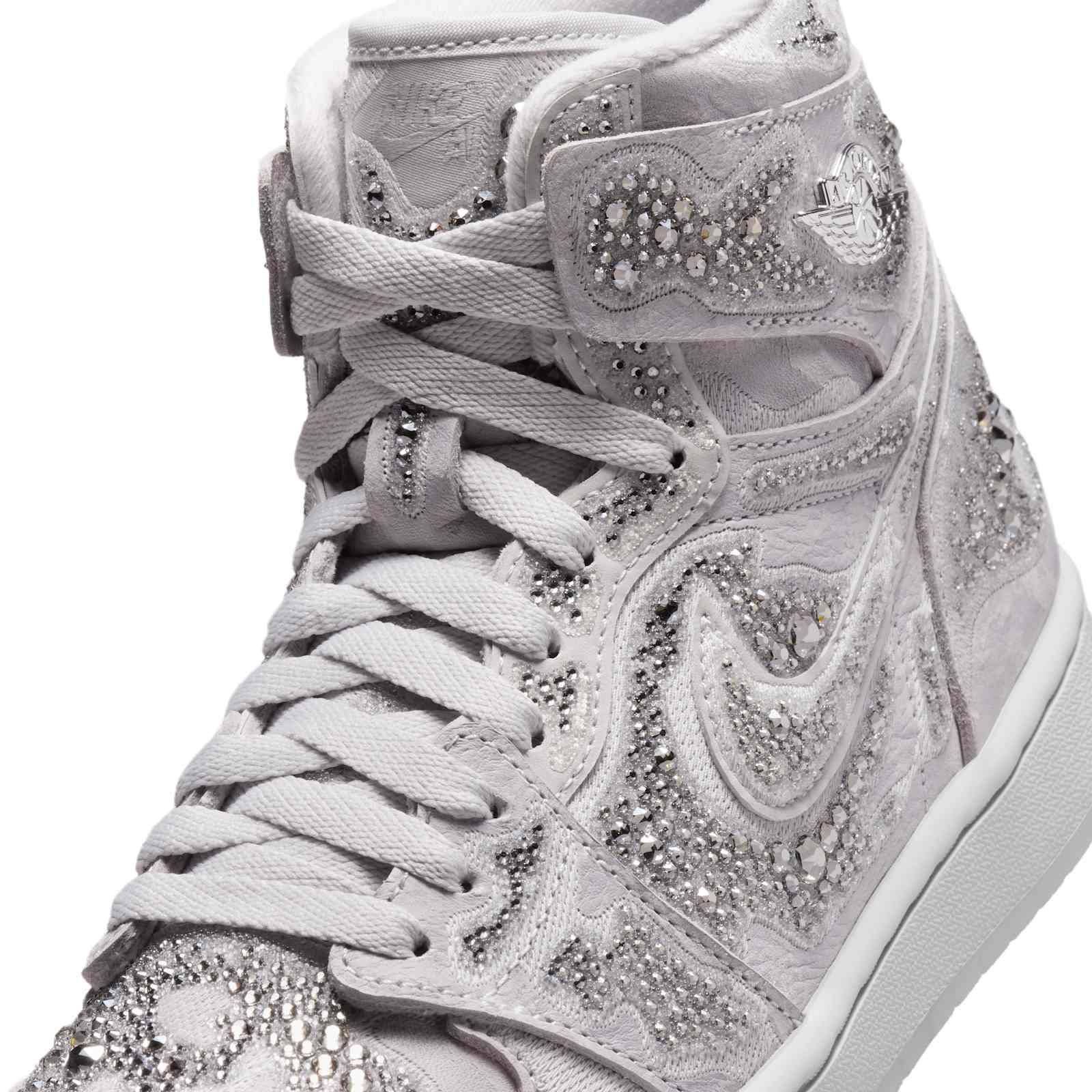 Swarovski x Air Jordan 1 Retro High OG Vast Grey side
