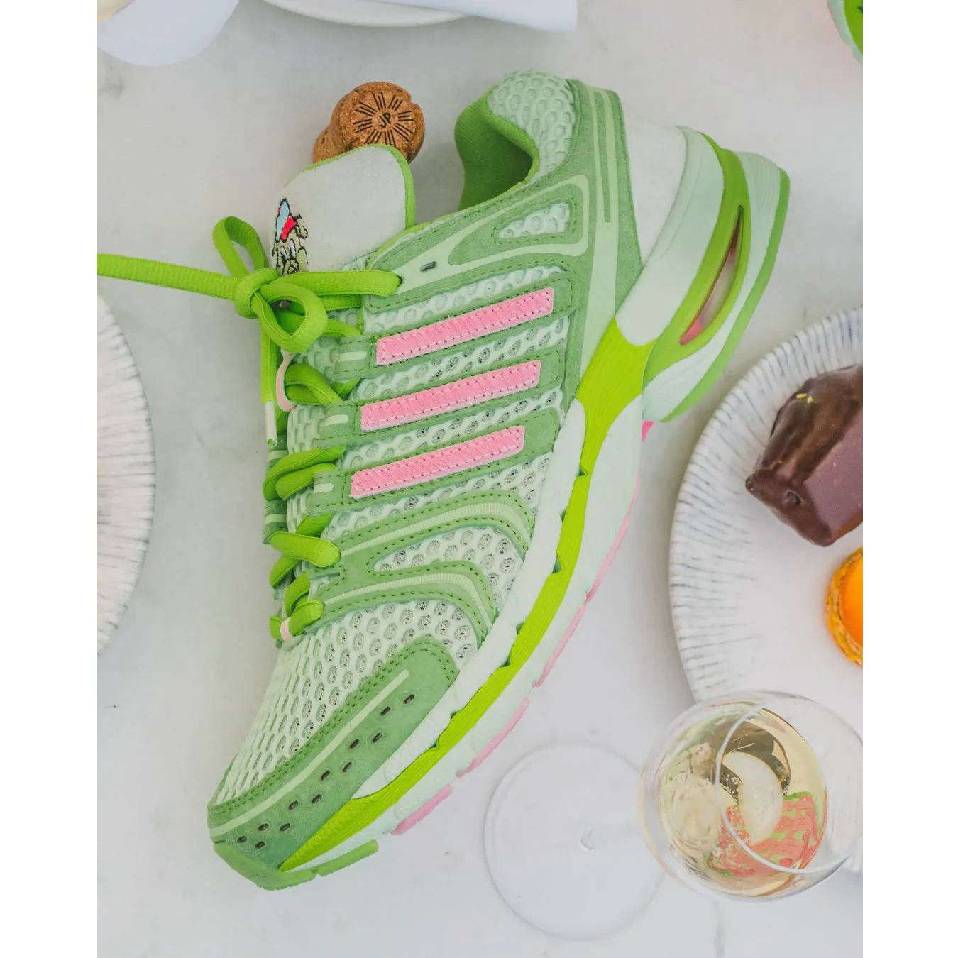 Unheardof x adidas Adistar Control 5 Piggy Runner 2.0 Green front