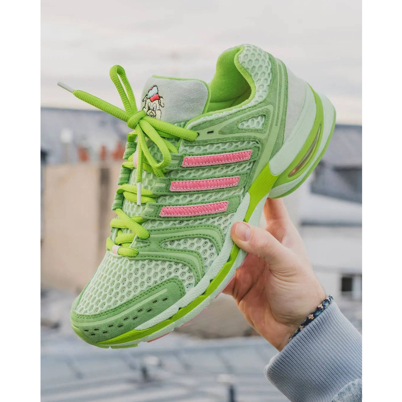 Unheardof x adidas Adistar Control 5 Piggy Runner 2.0 Green on hand