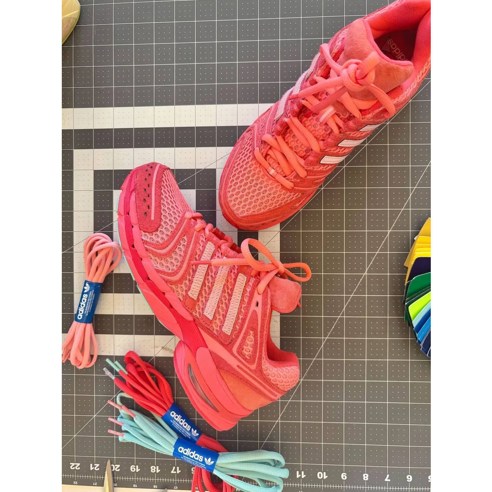 Unheardof x adidas Adistar Control 5 Piggy Runner 2.0 Pink from top