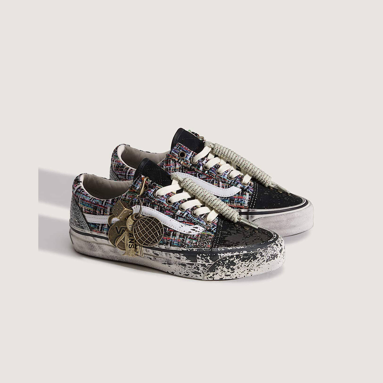 Vans Old Skool Premium Charms Black Grey Multi VN000D9VDE2 side