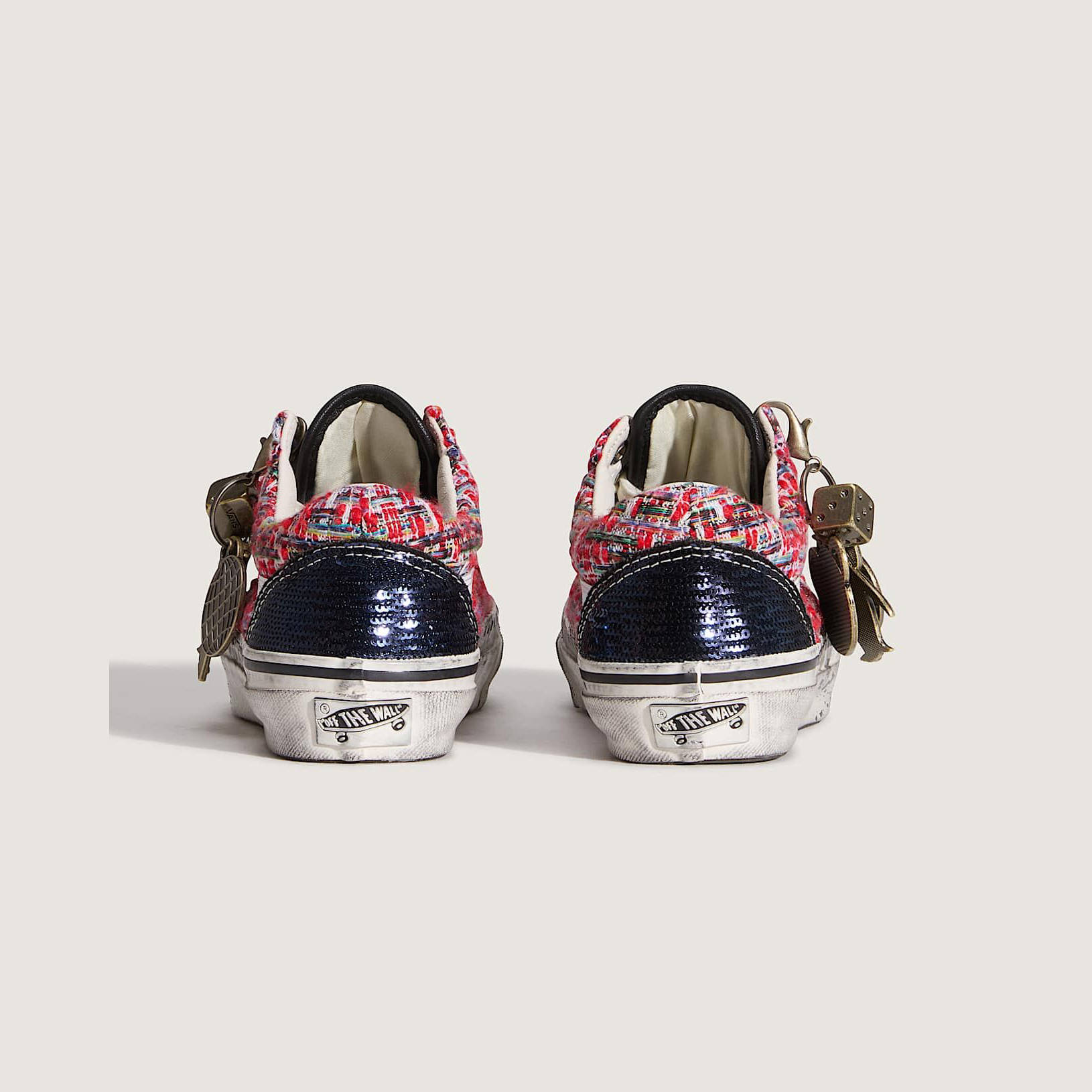 Vans Old Skool Premium Charms Black Red Multi VN000D9VBOS back