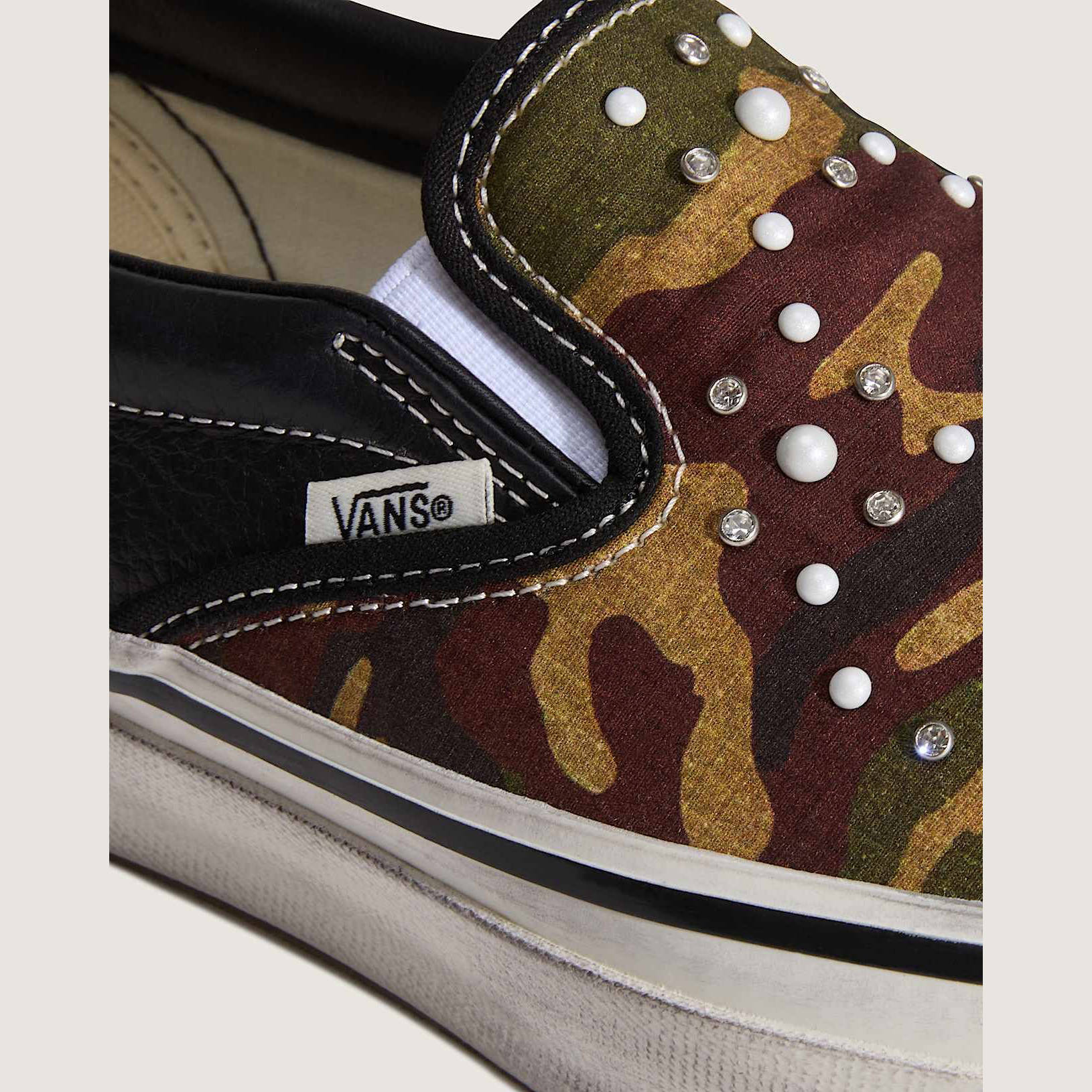 Vans Premium Classic Slip-On Camo Black VN000D9PCAK side