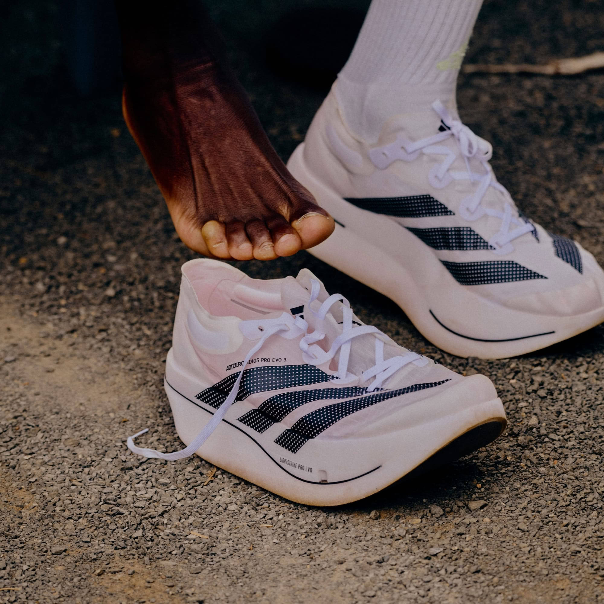 adidas Adizero Adios Pro Evo 3 White Black | KH7678 | The Sole