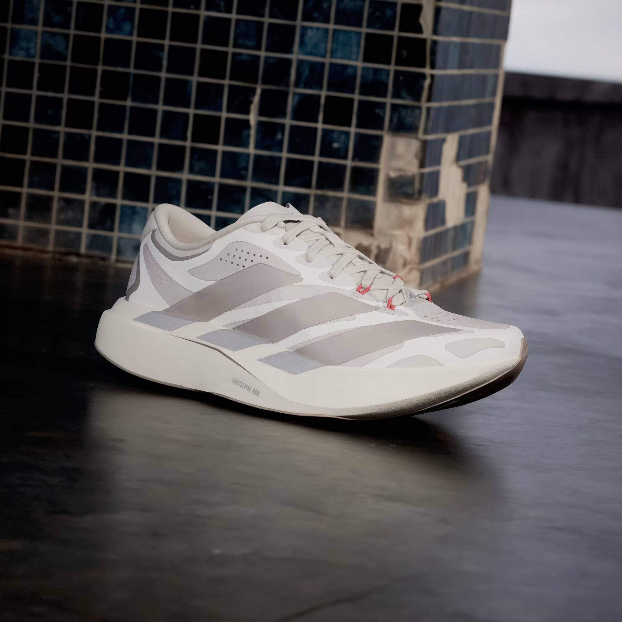 adidas Adizero EVO SL EXO White Haze Coral KI4789 front