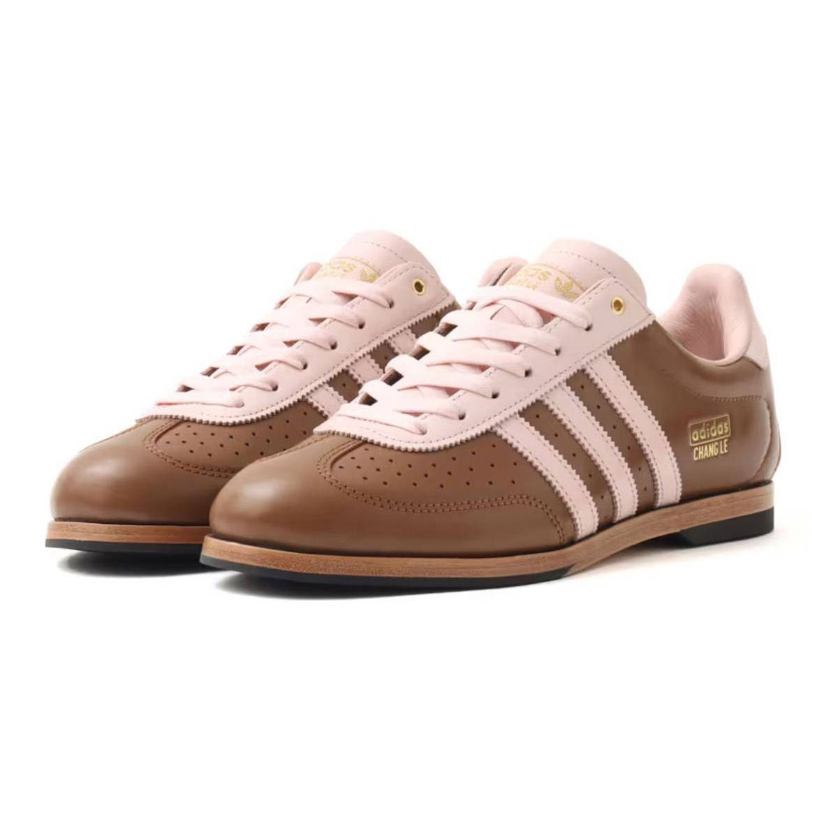 adidas Changle Bowling Brown Pink KJ5142 front