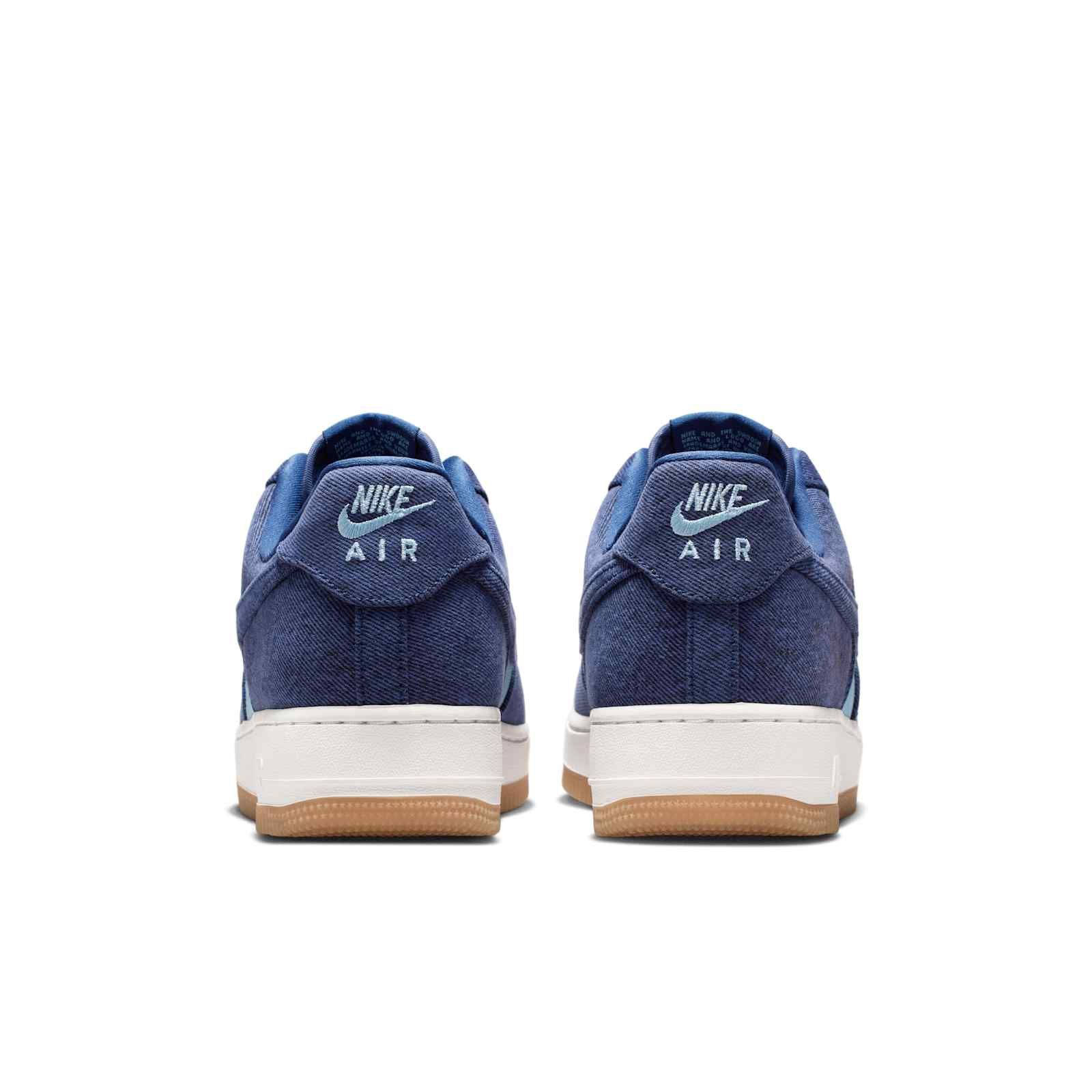 Nike Air Force 1 07 LV8 Denim Navy Worn Blue