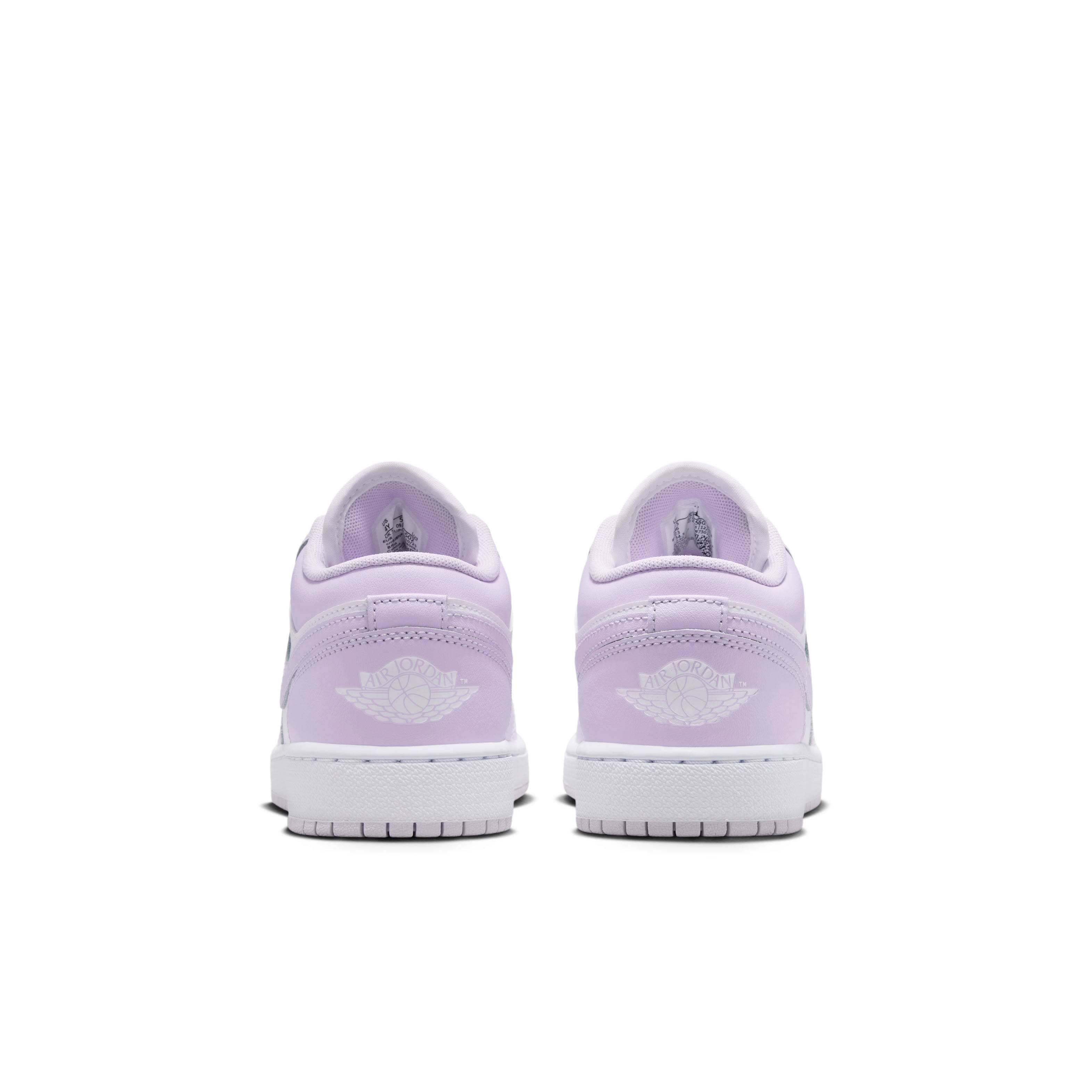 Air Jordan 1 Low GS Barely Grape Violet Mist Heel