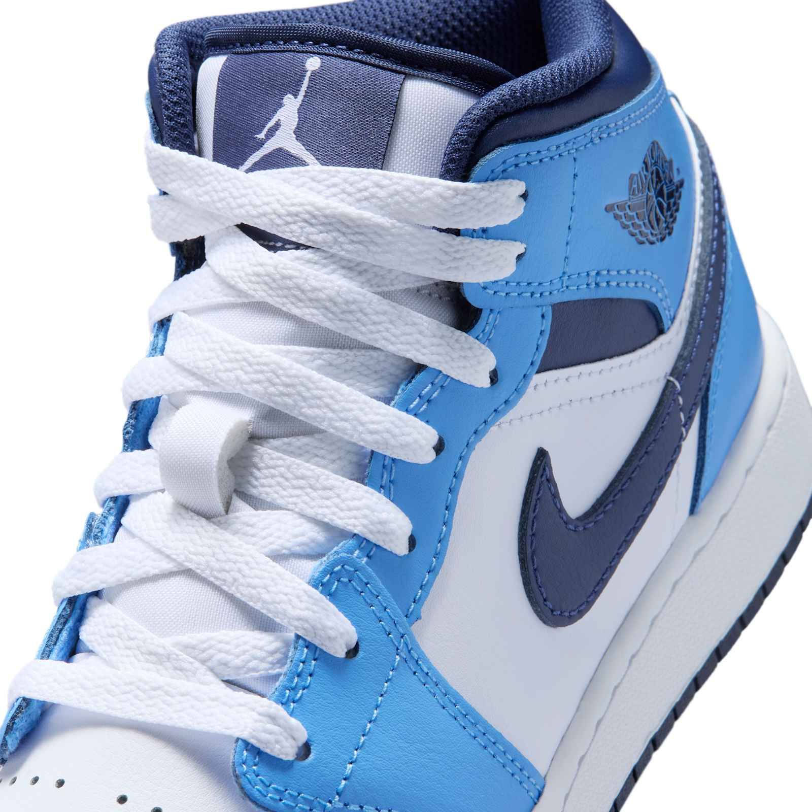 Air Jordan 1 Mid GS University Blue Navy DQ8423-405 side