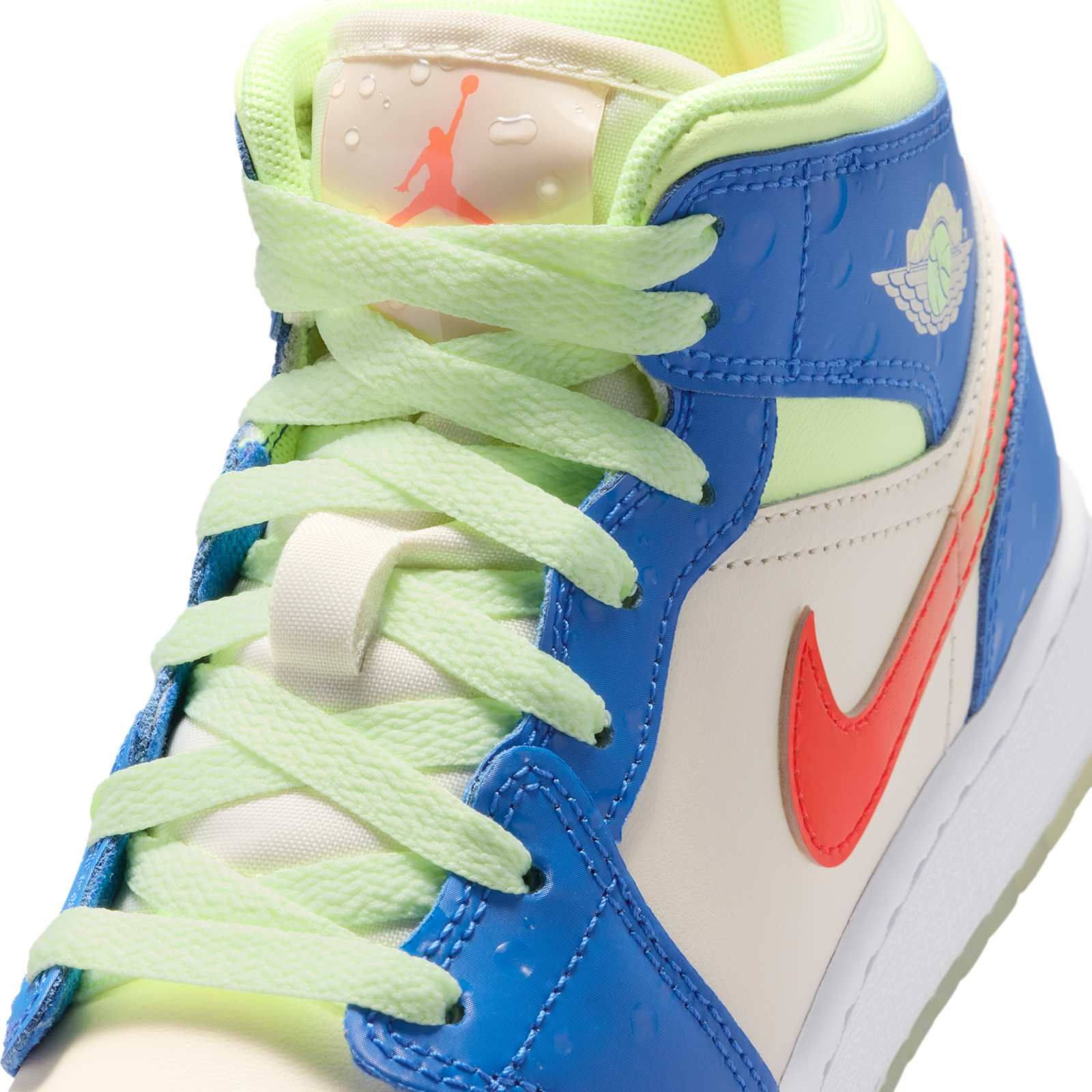 Air Jordan 1 Mid SE GS Game Royal Volt II1258-400 side
