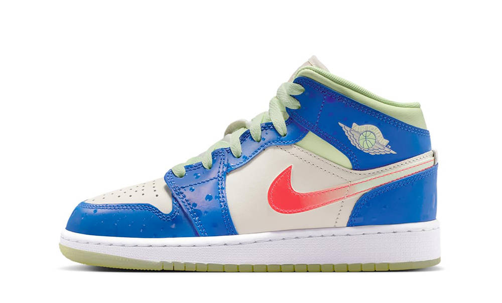 Air Jordan 1 Mid SE GS Game Royal Volt