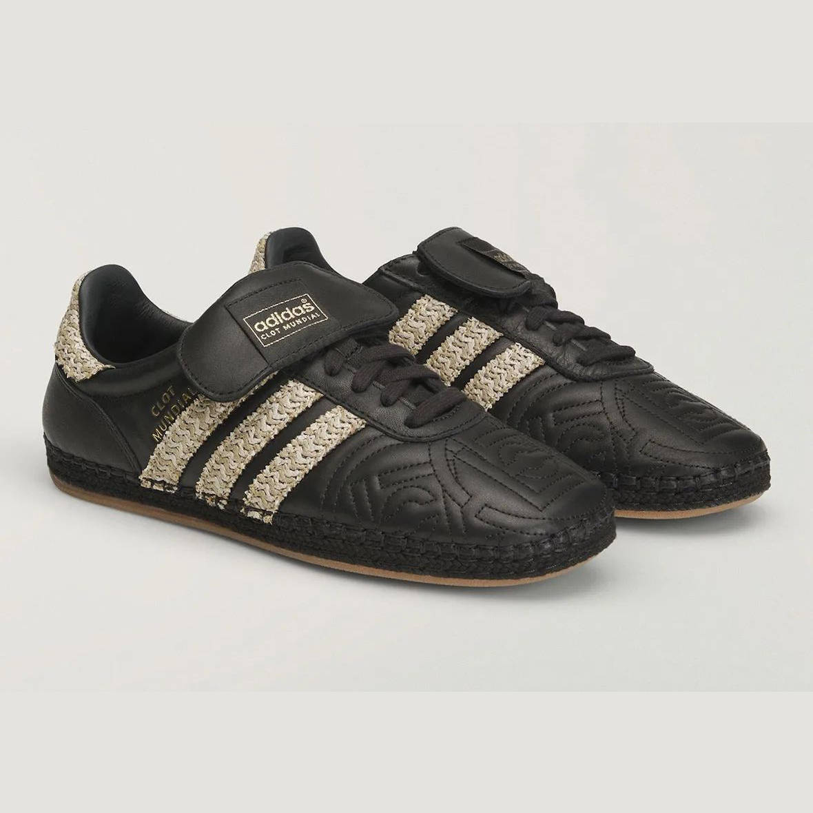 CLOT x adidas Mundial Black Gold front