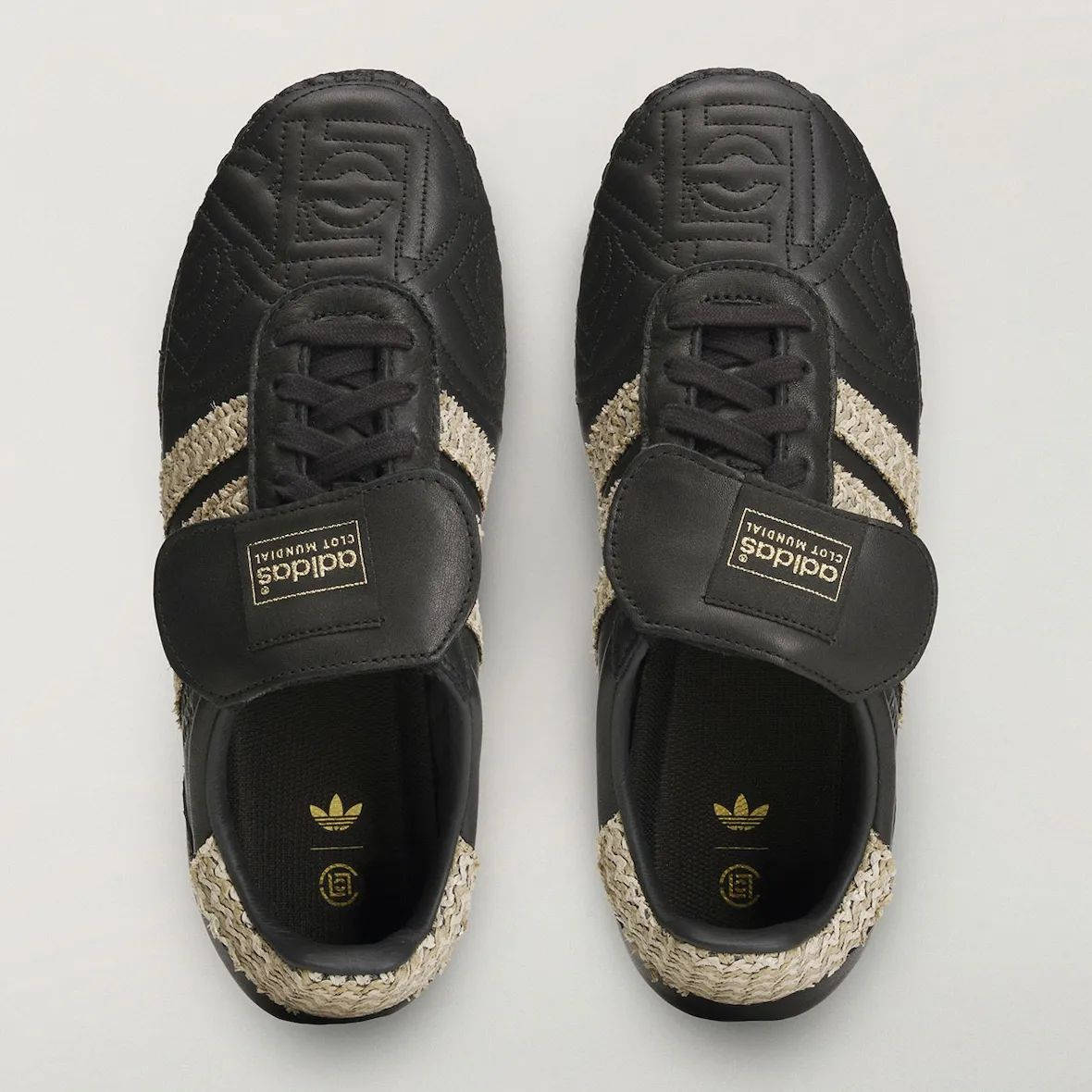 CLOT x adidas Mundial Black Gold middle
